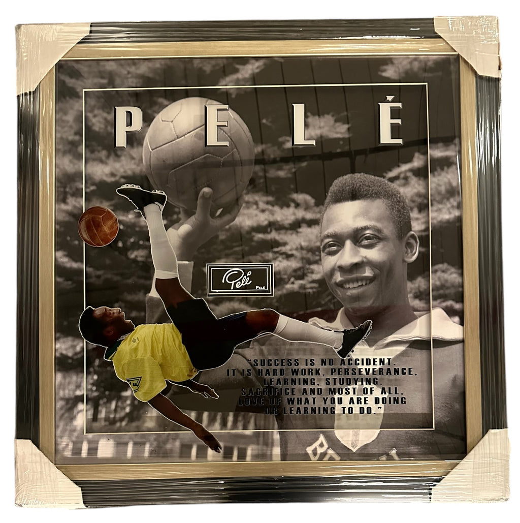 Soccer Great - Pele with Quote