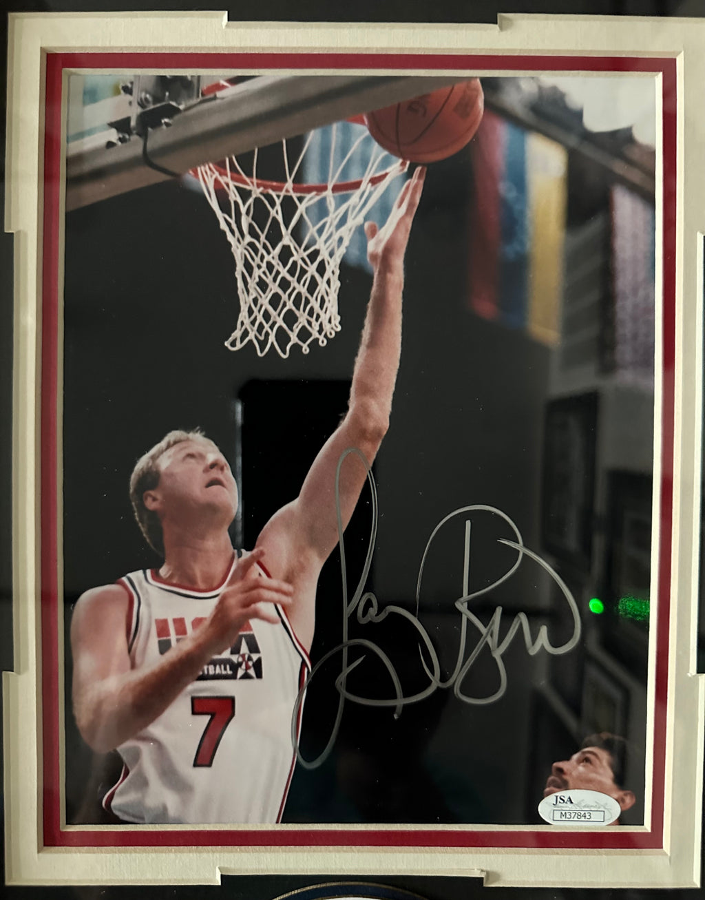 Larry Bird Team USA autographed