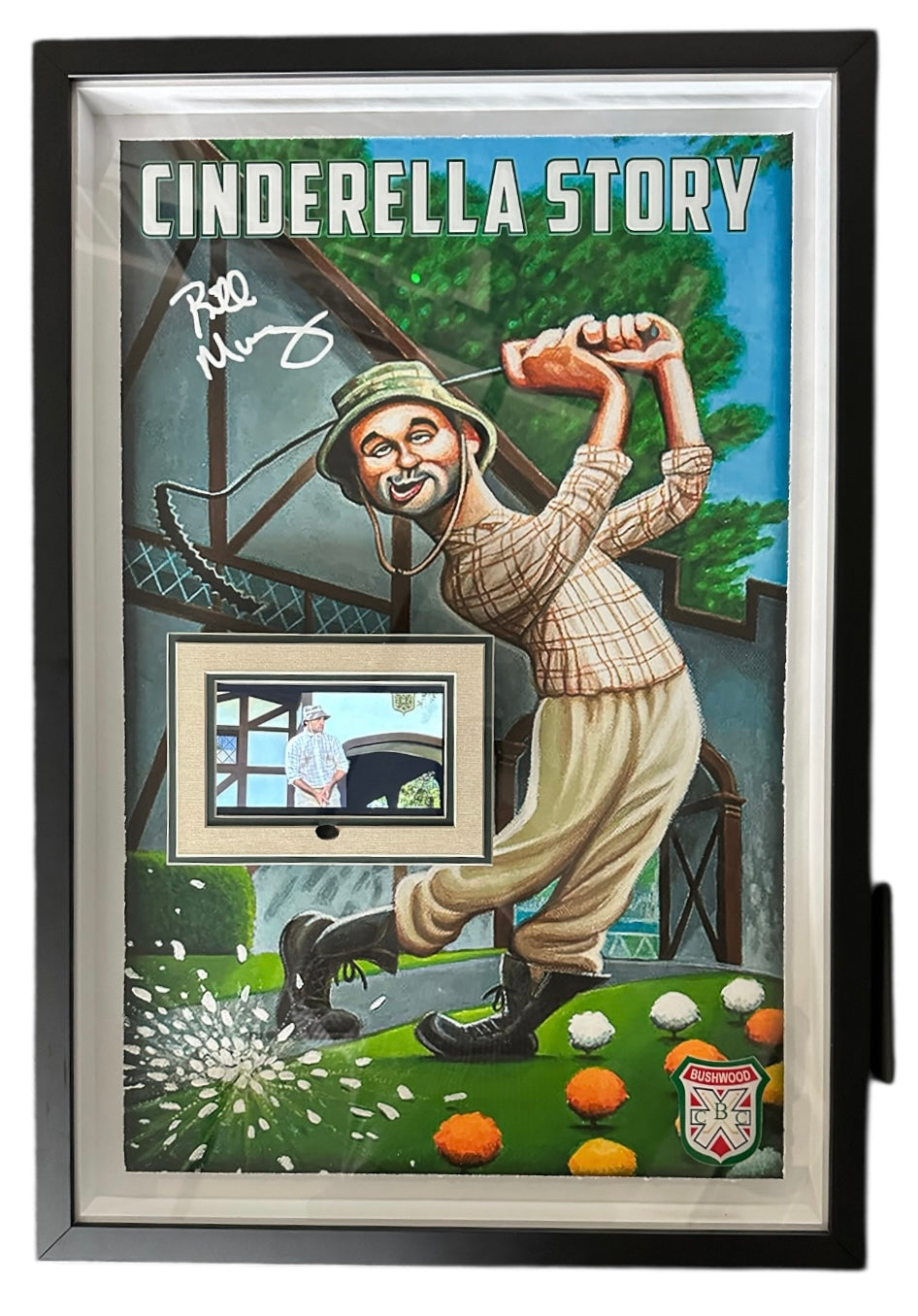 Caddy Shack Cinderella Story with Bill Murray facsimile signature and Video Mont