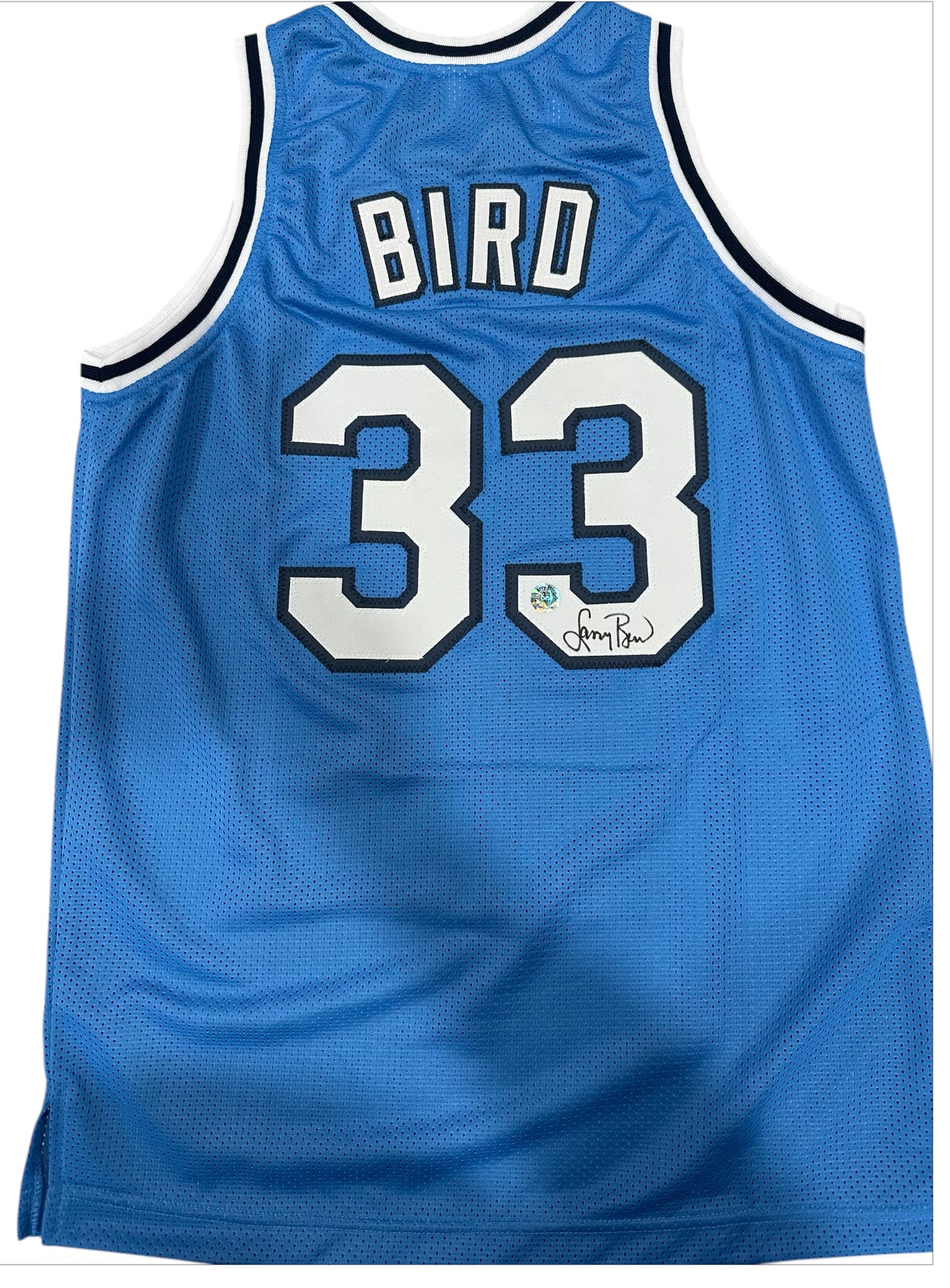 Indiana State - Larry Bird Autographed Blue Jersey