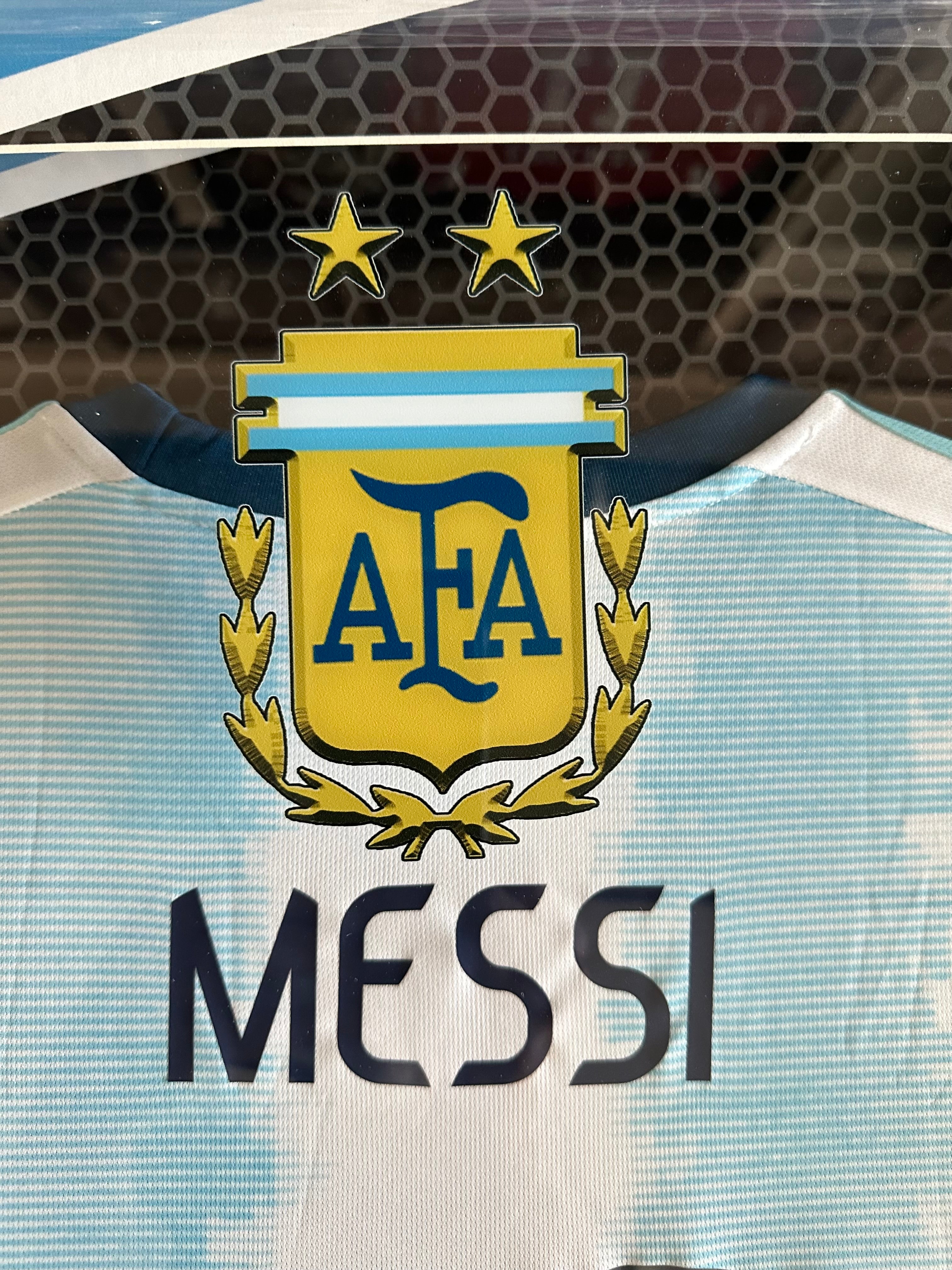 Lionel Messi - Autographed Soccer Jersey with LED Lighting