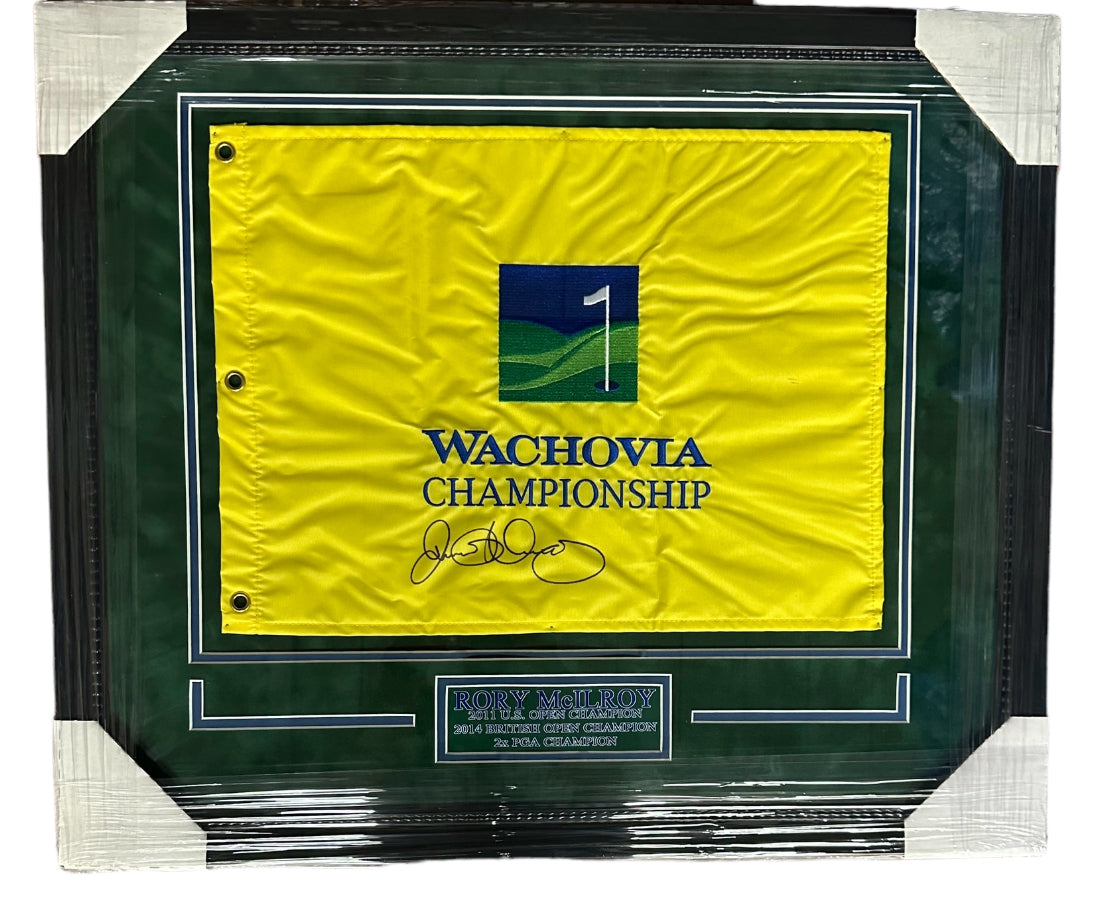 Rory McIlroy Autographed Wachovia Flag