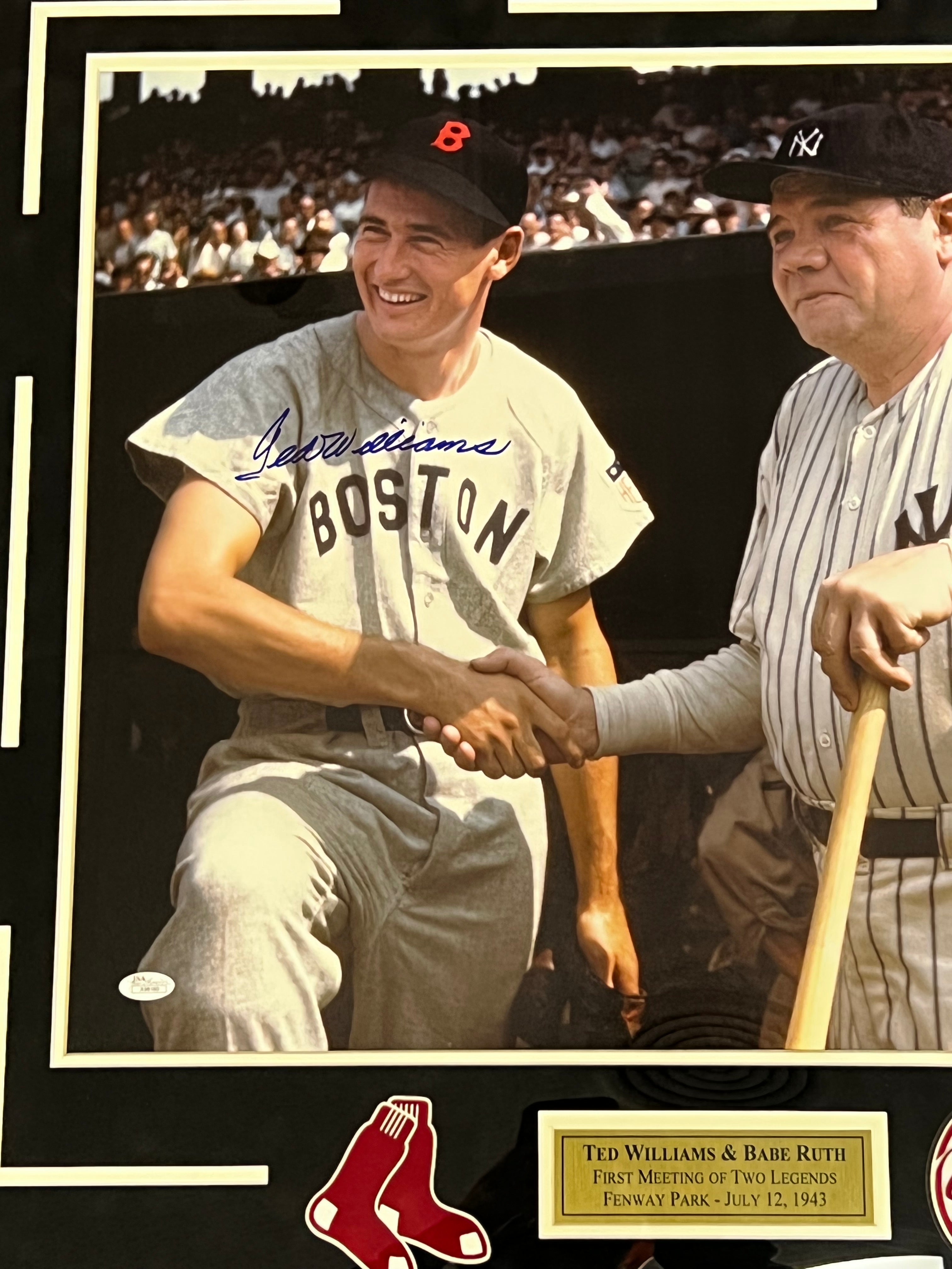 Ted Williams with Babe Ruth