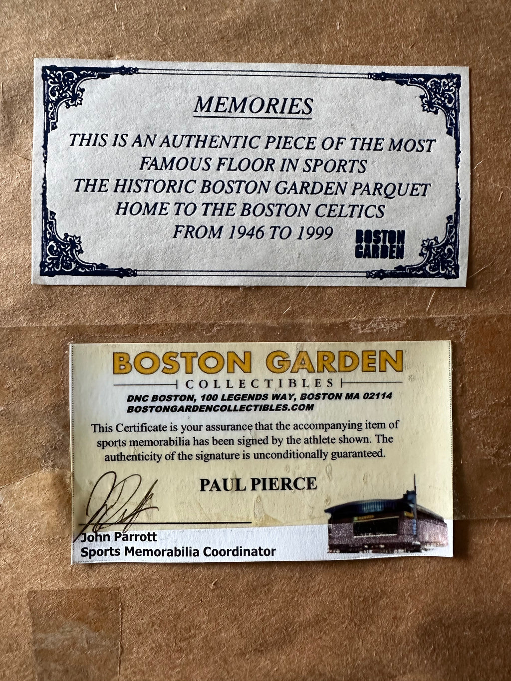 Boston Celtics Legends- Parish, Bird, McHale & Pierce Autographed