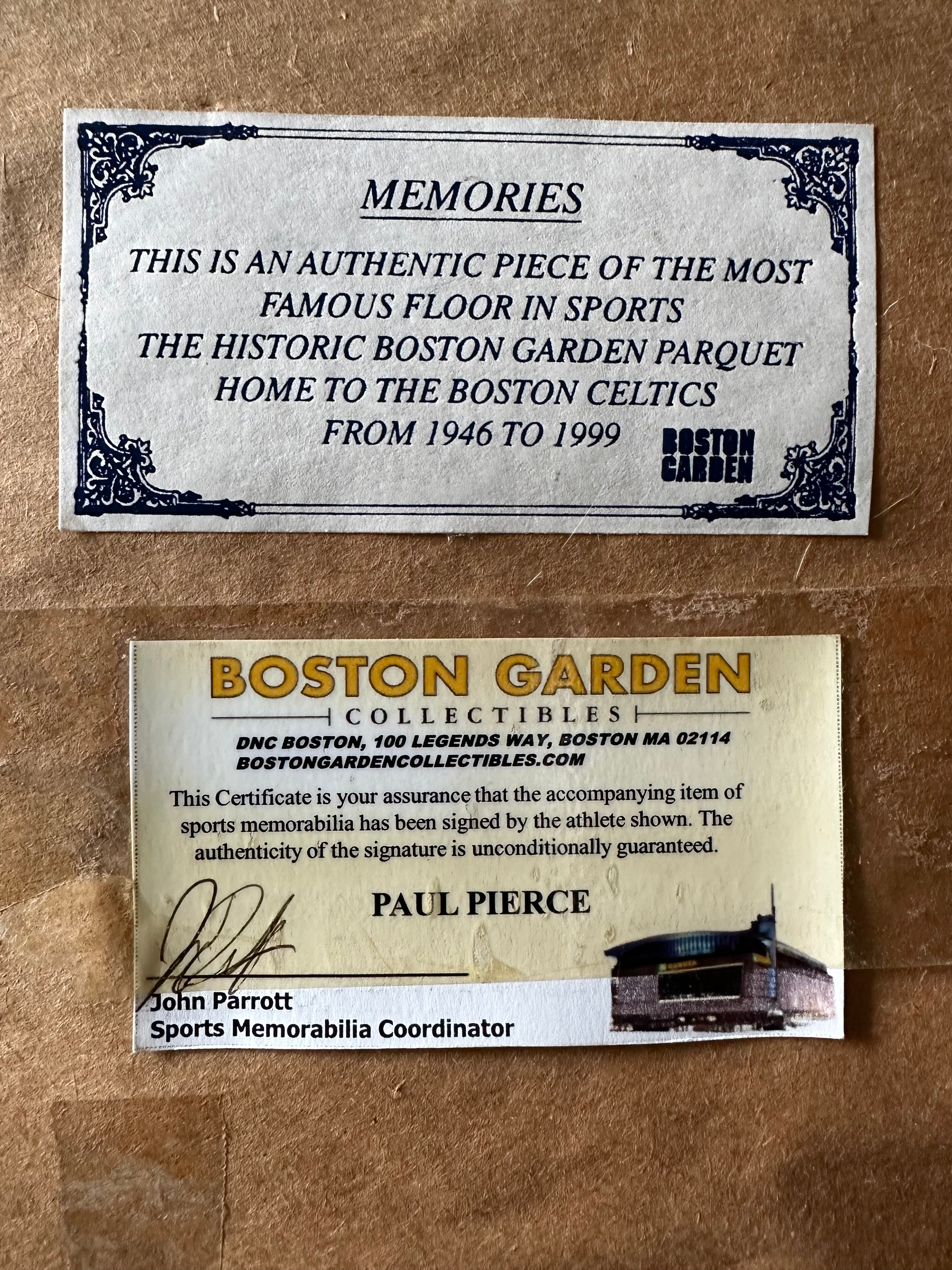 Boston Celtics Legends- Parish, Bird, McHale & Pierce Autographed