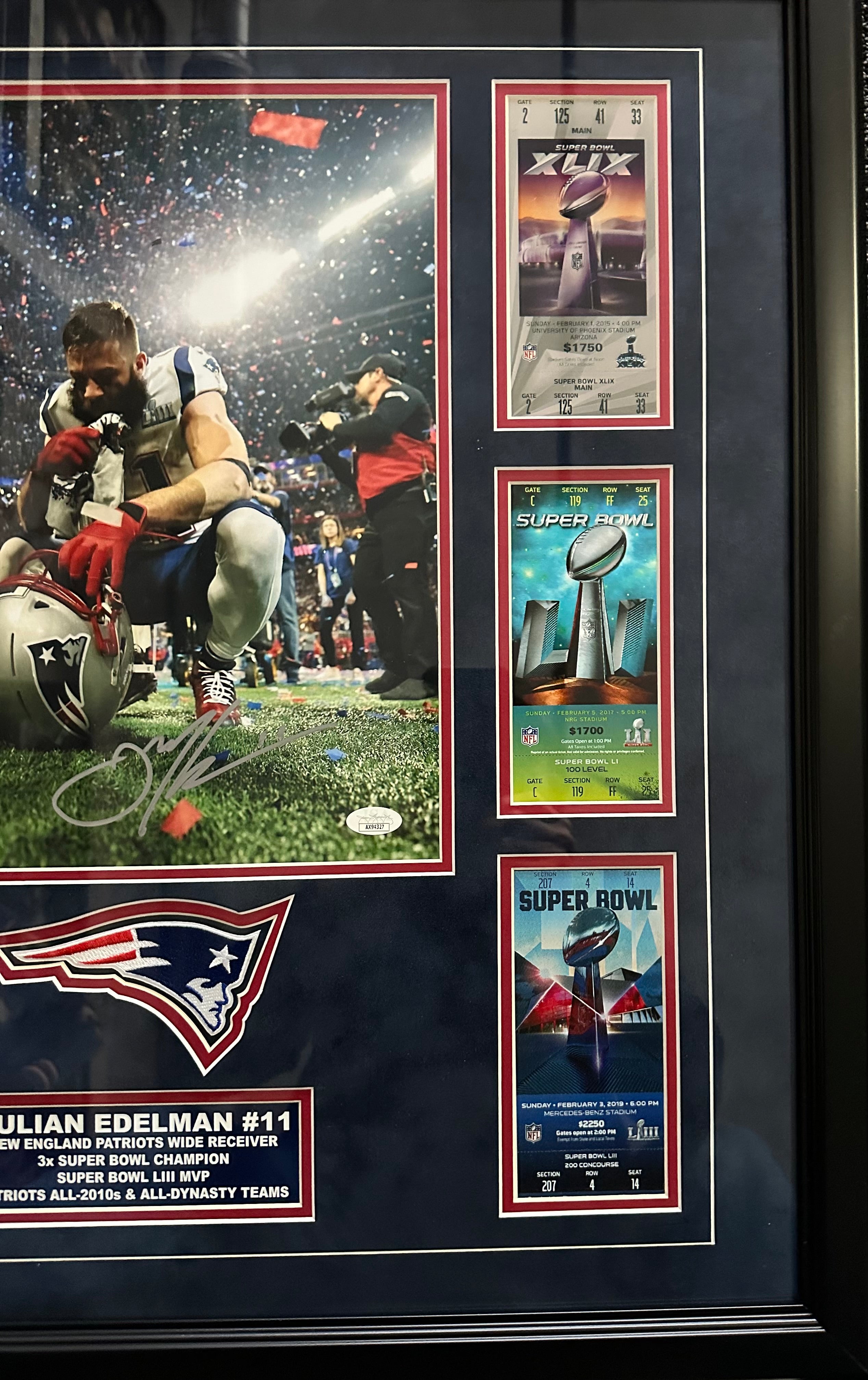 New England Patriots - Julian Edelman Autographed (3X Champ, SB MVP)
