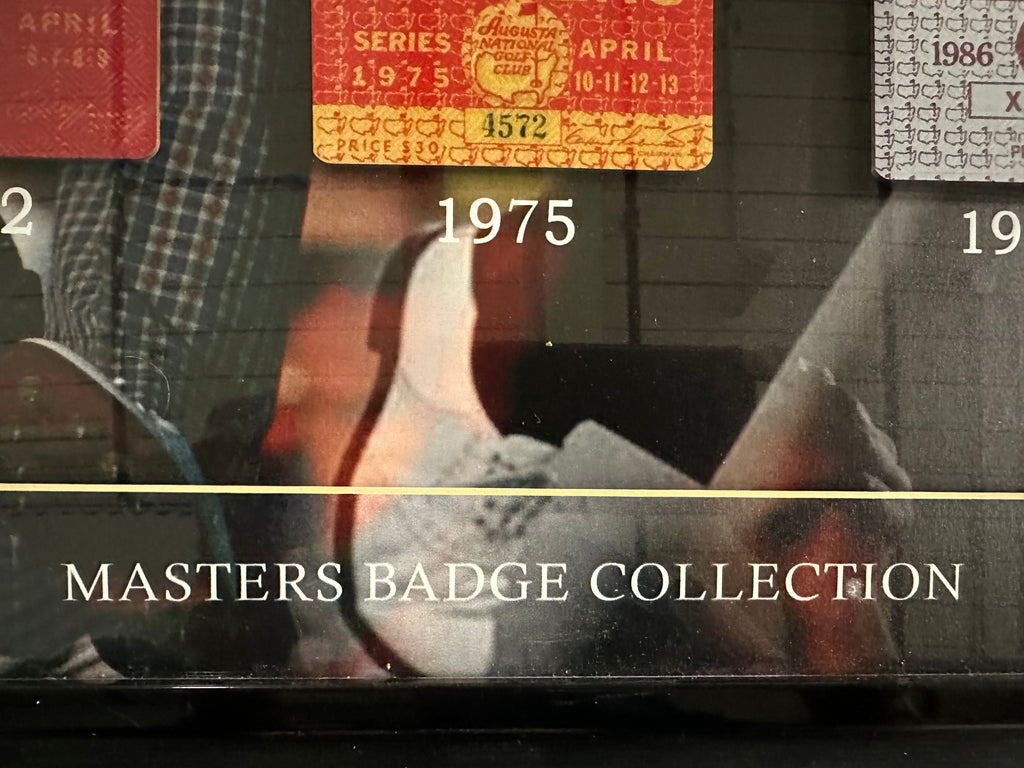 Jack Nicklaus 6X Masters Champion with Badges
