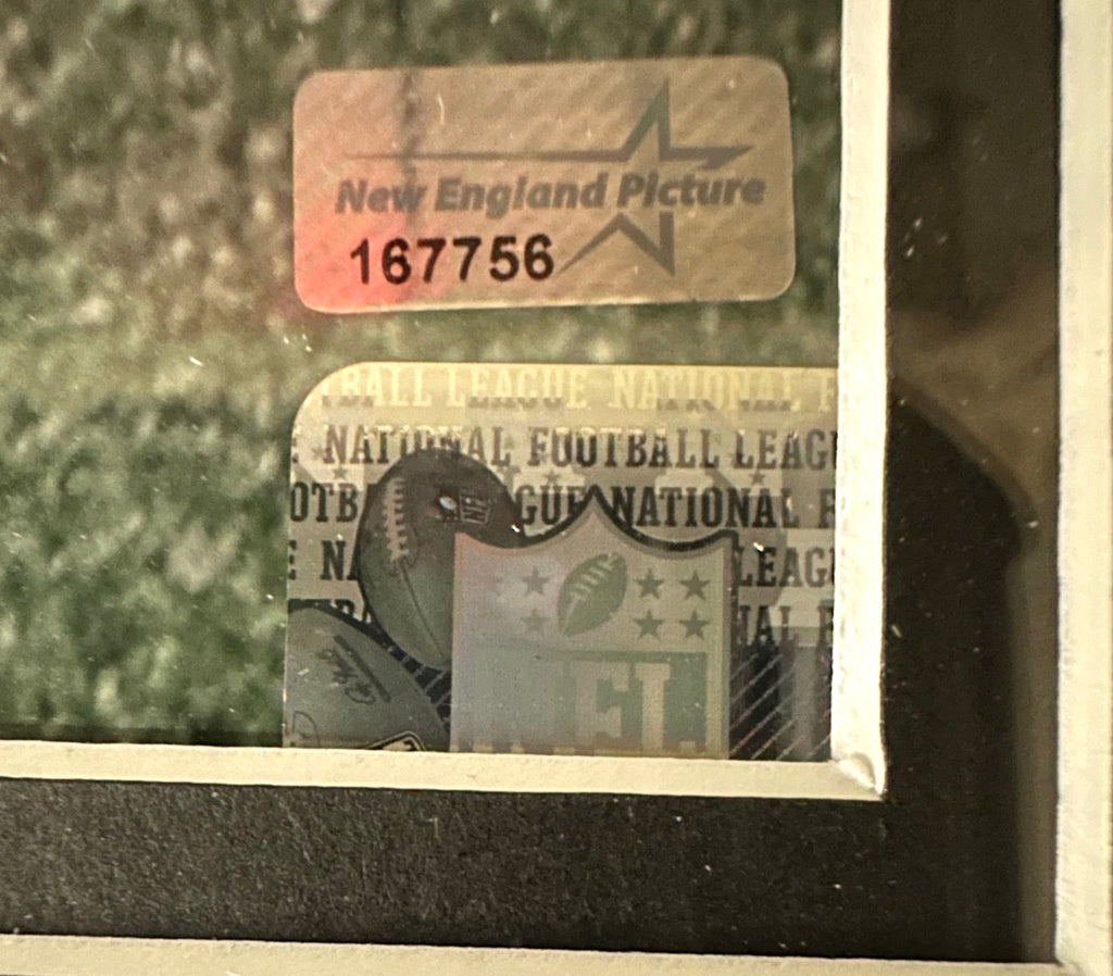 New England Patriots - Stephon Gilmore game winning interception autographed