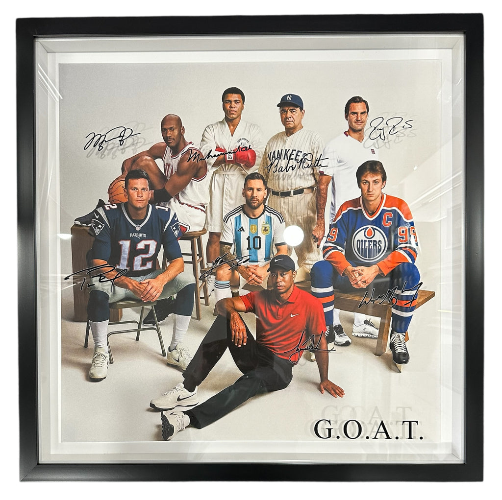 Greatest Of All Time (GOAT) Athletes with facsimile Signatures