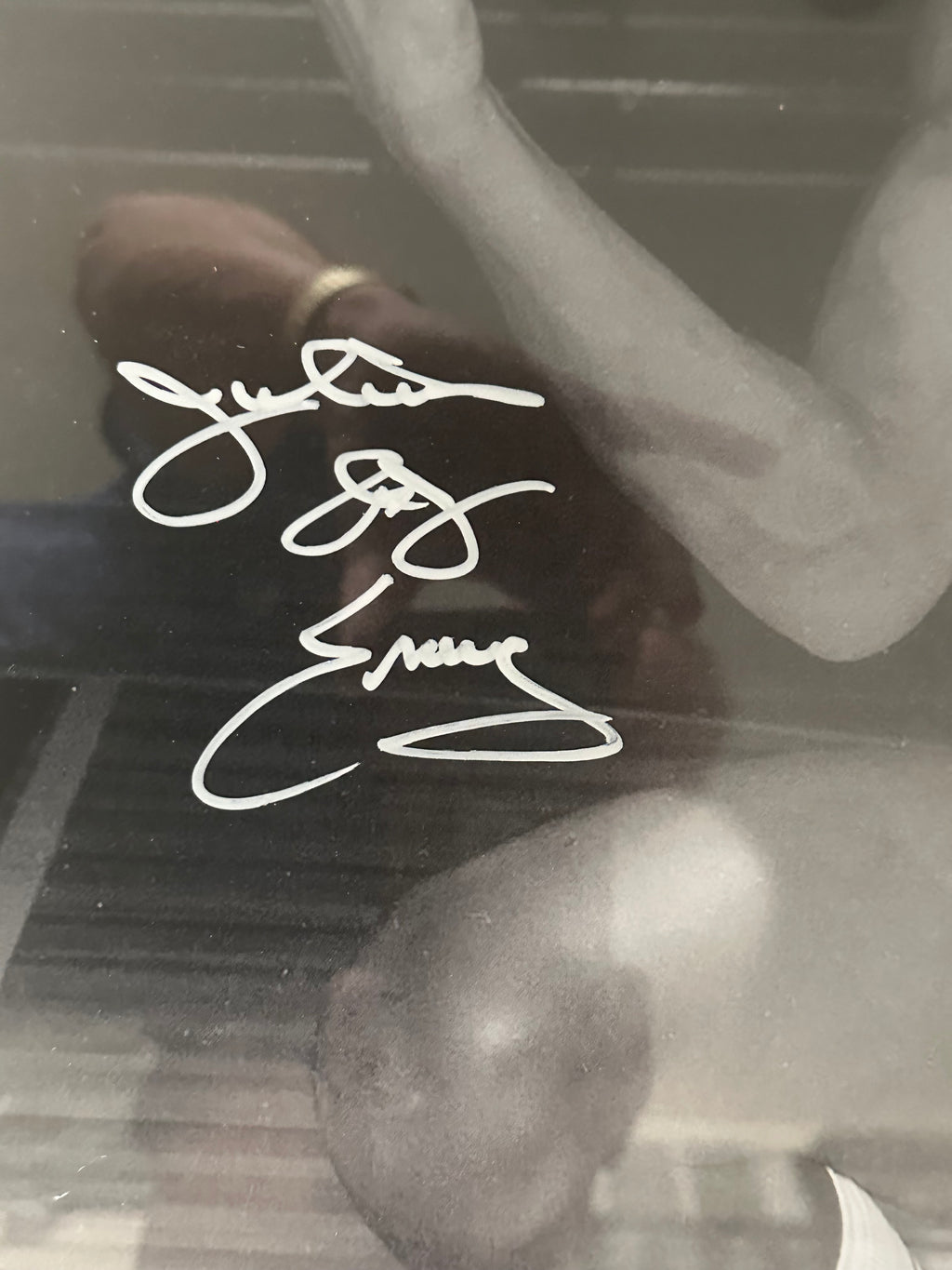 Dr. J -  UMASS University Autographed