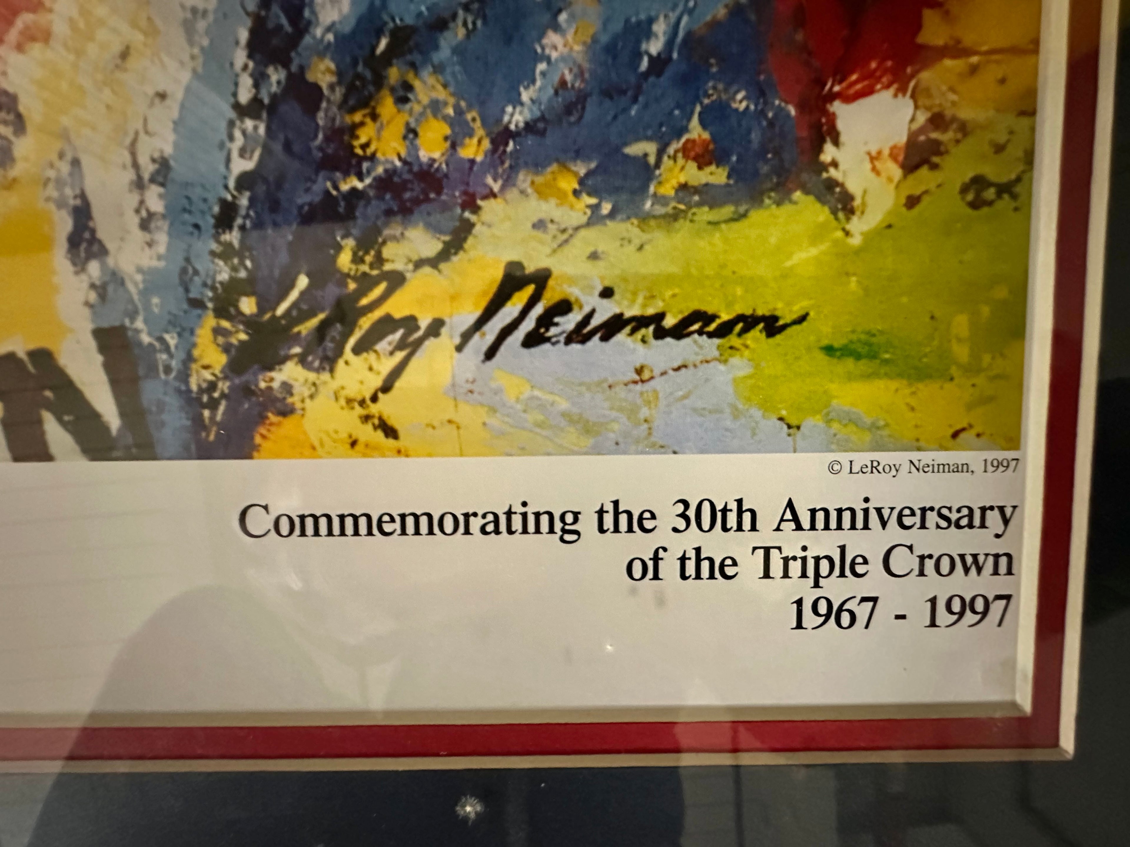 Boston Red Sox - Carl Yastrzemski Chase Bank autographed Leroy Neiman print