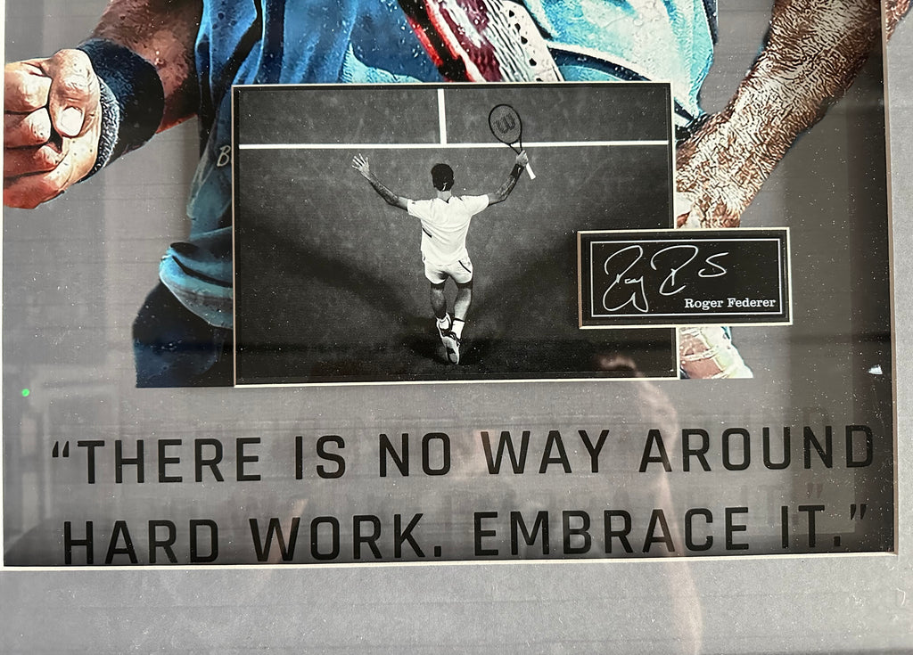 Roger Federer with Quote