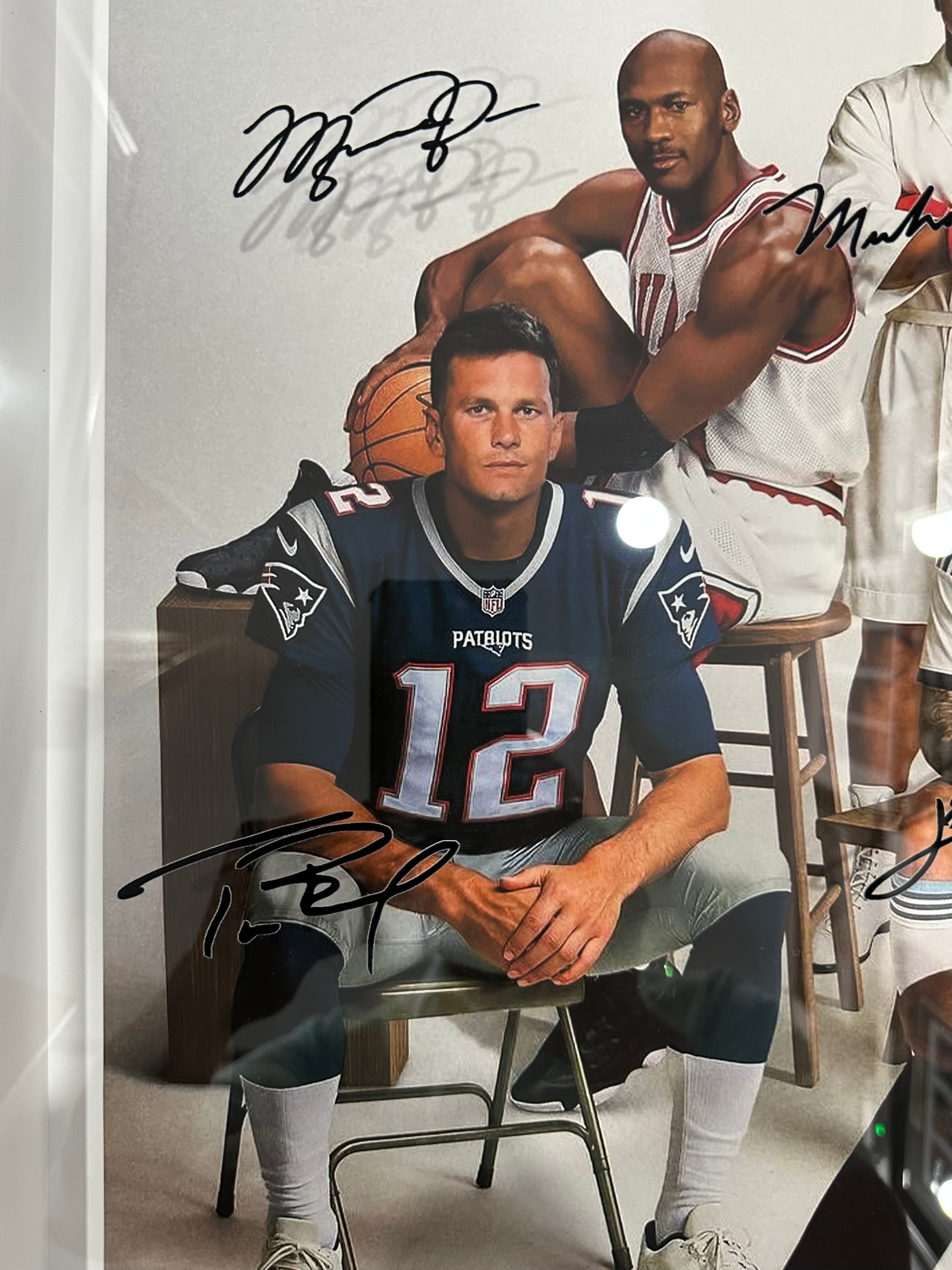Greatest Of All Time (GOAT) Athletes with facsimile Signatures