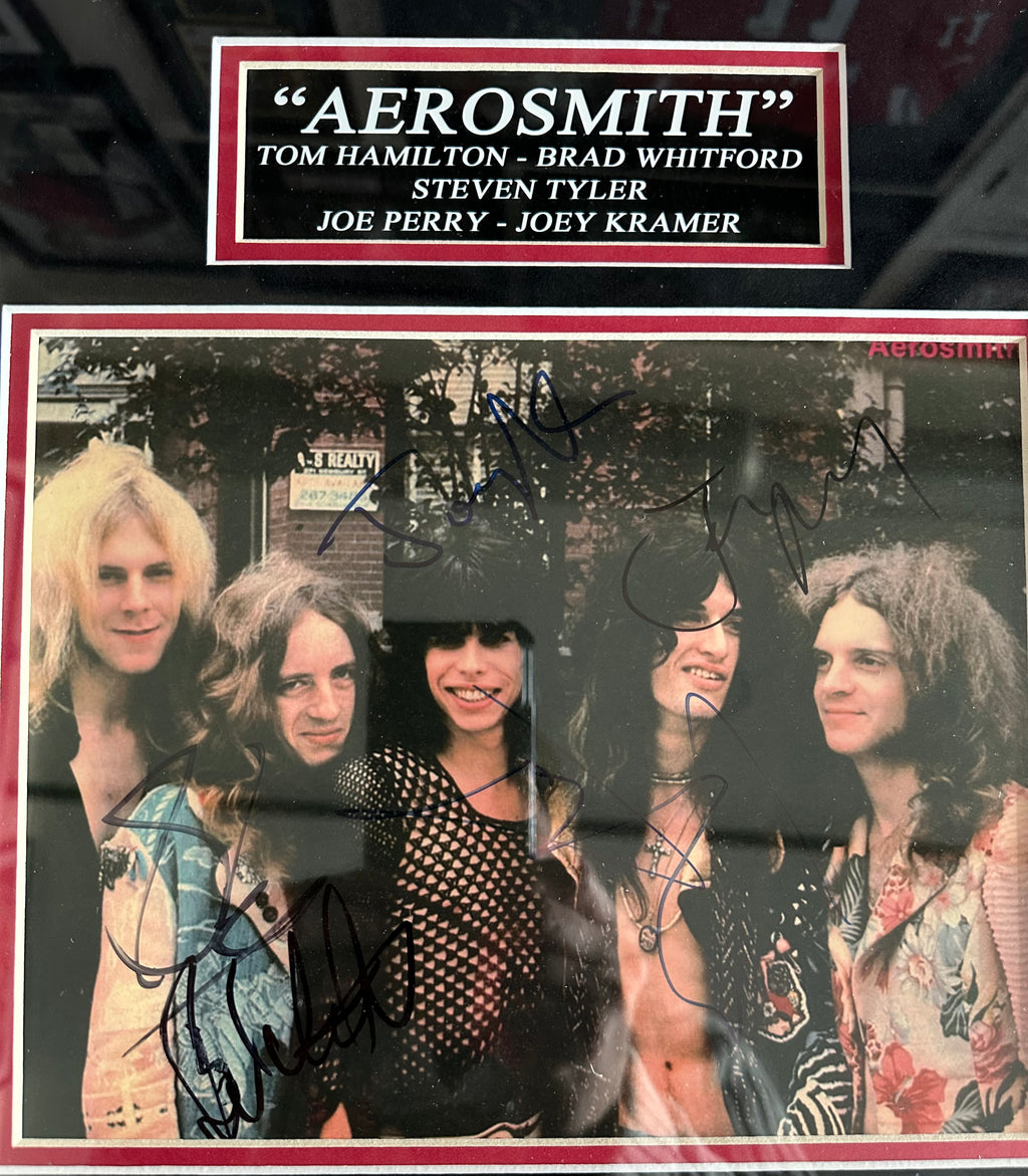 Aerosmith Band Autographed Photo