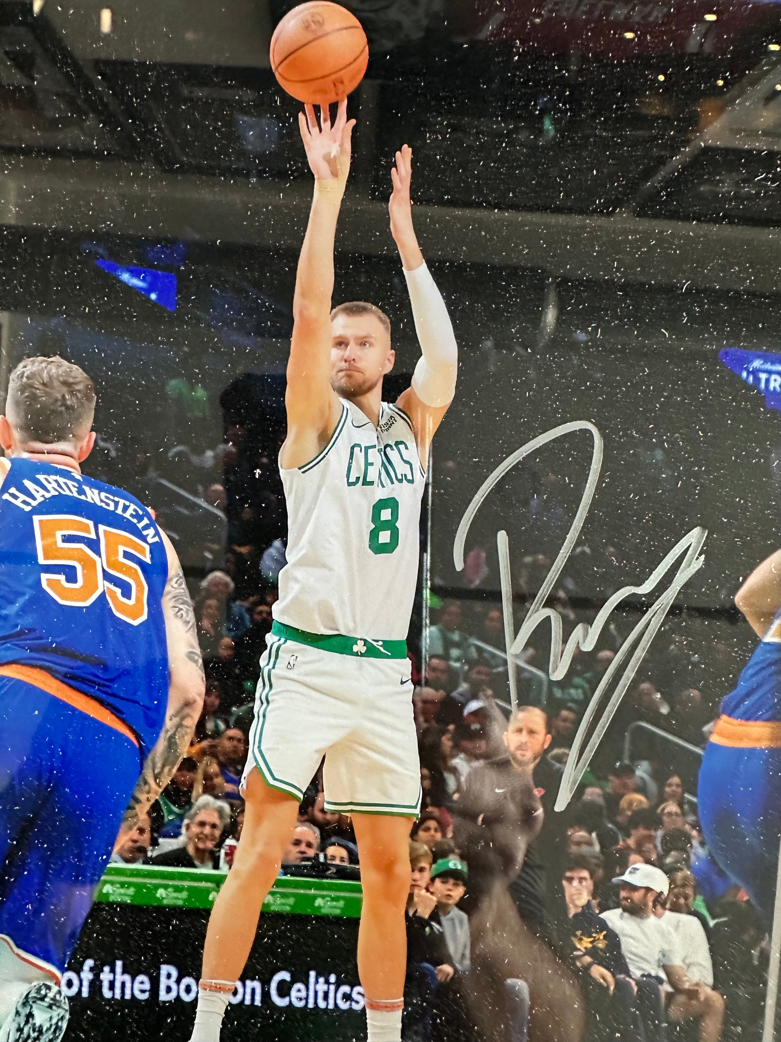 Boston Celtics Kristaps Porzingis Autographed