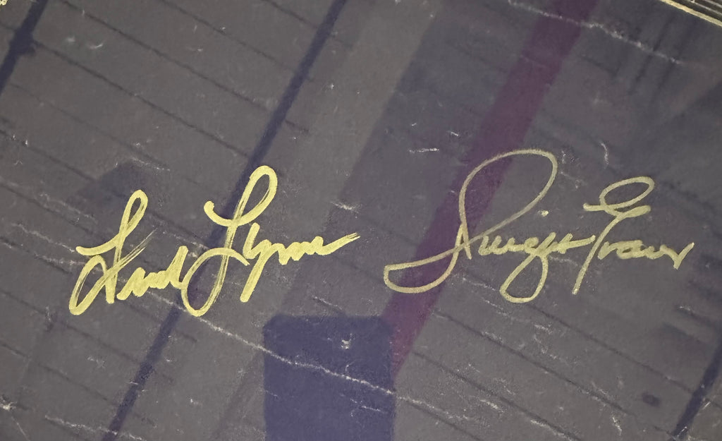 Fenway Architectural Blueprint with Rice, Flynn and Evans Autographs