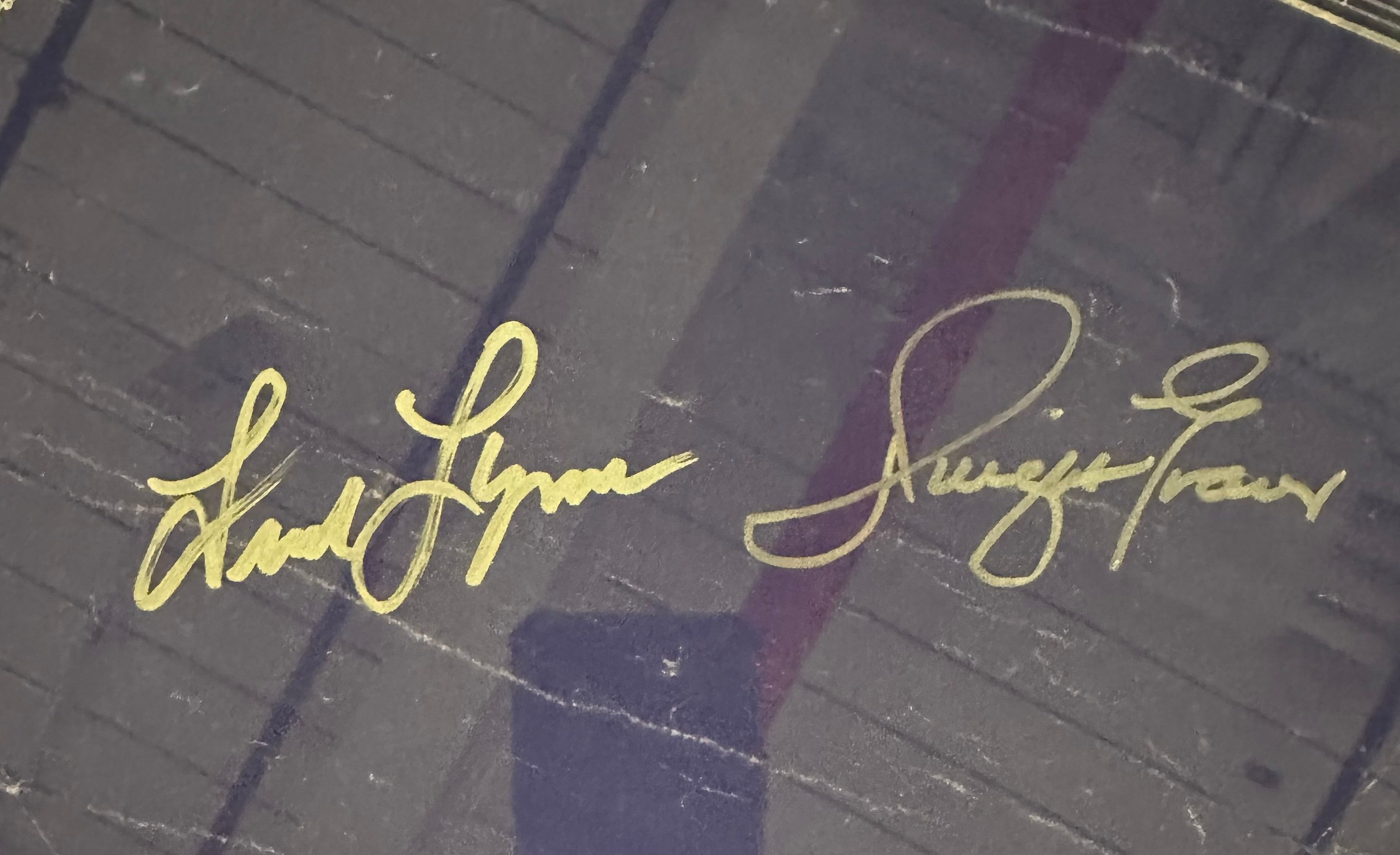 Fenway Architectural Blueprint with Rice, Flynn and Evans Autographs