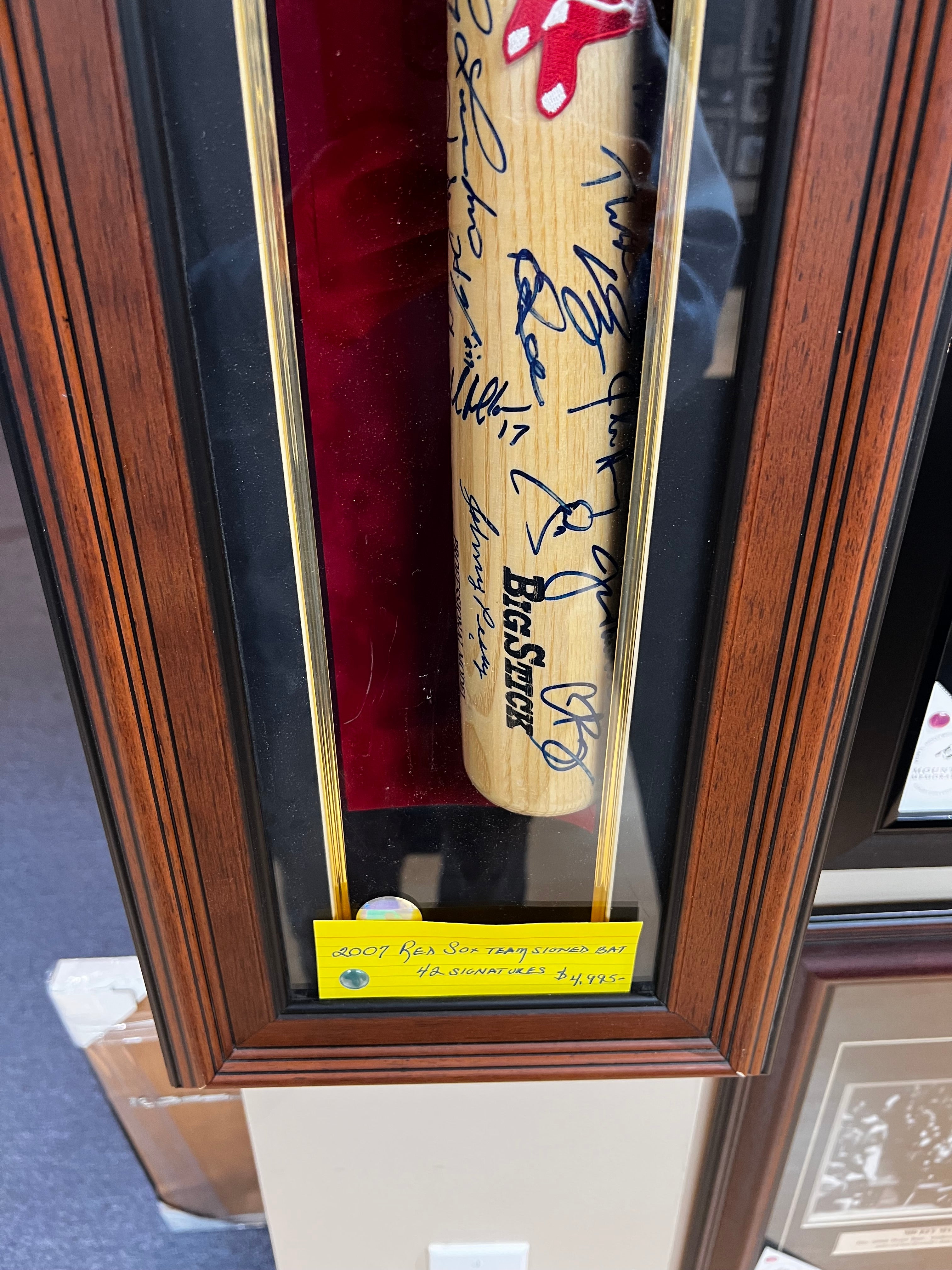 Boston Red Sox - 2007 Team Signed Bat