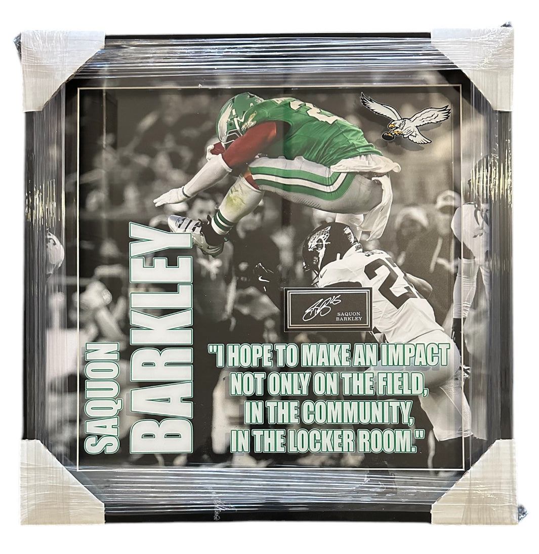 Philadelphia Eagles - Saquon Barkley with Quote