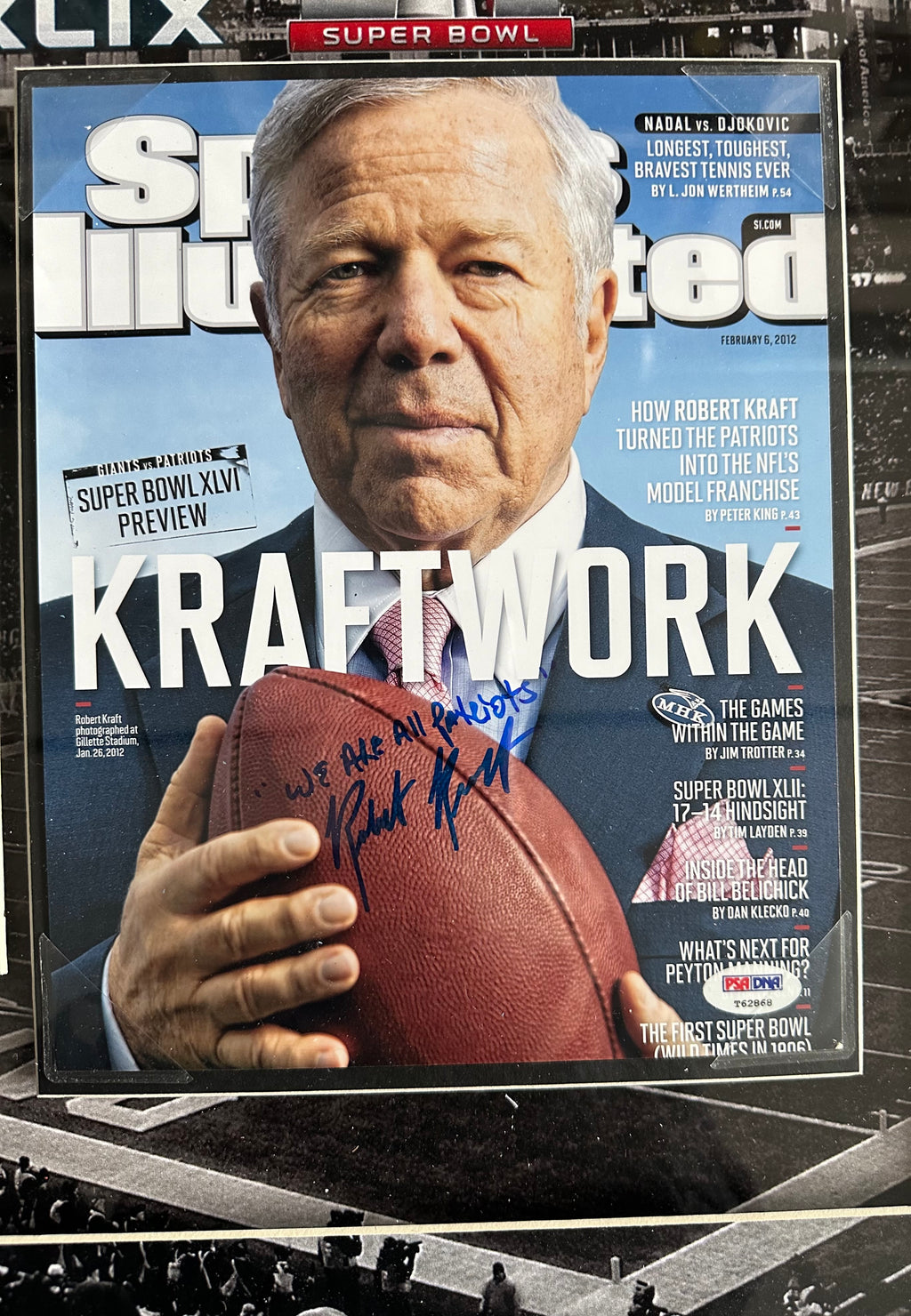 New England Patriots Dynasty - Bill Belichick/Robert Kraft Autographed