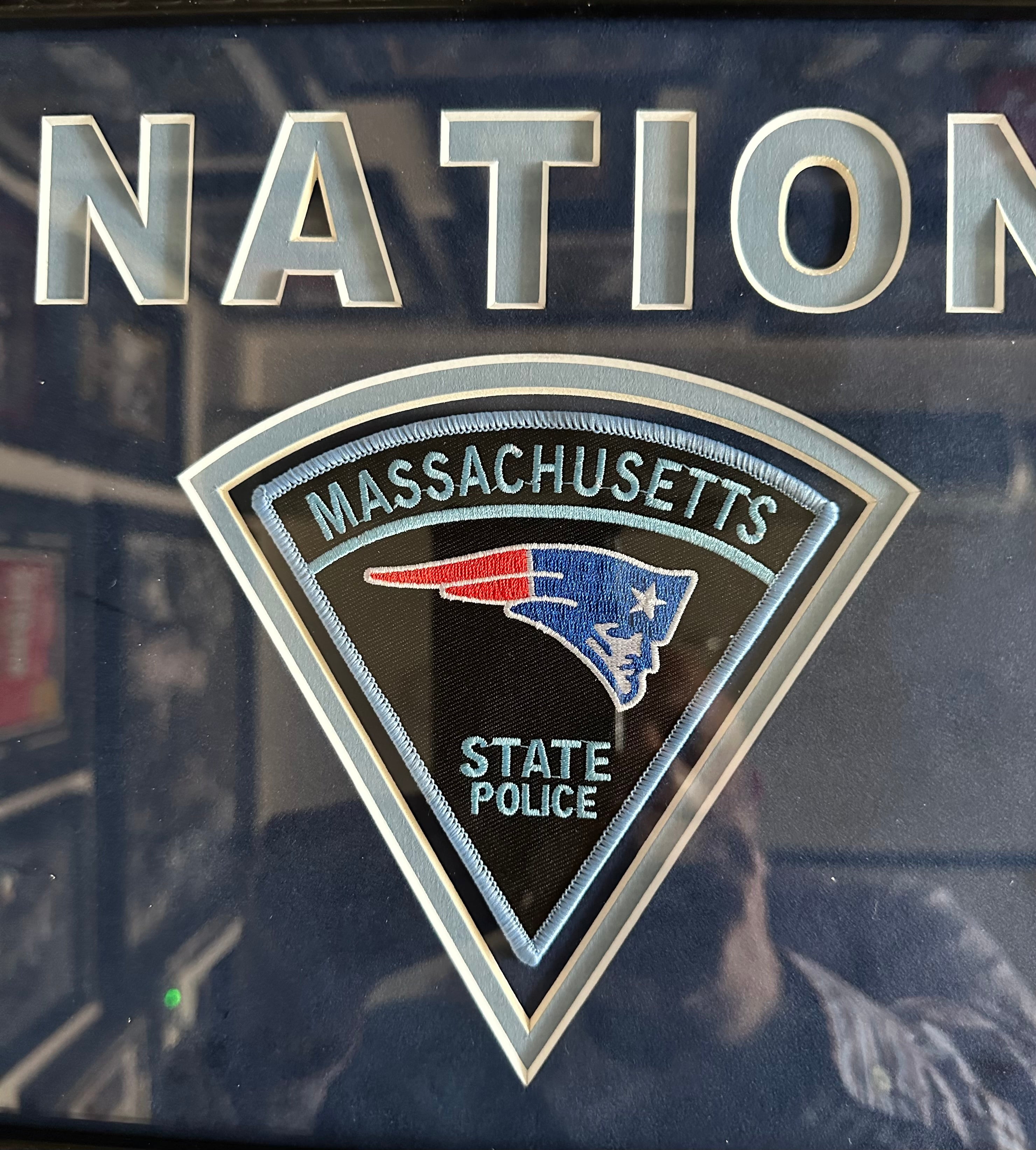 Massachusetts State Police Patches with Boston Sports Team Logos