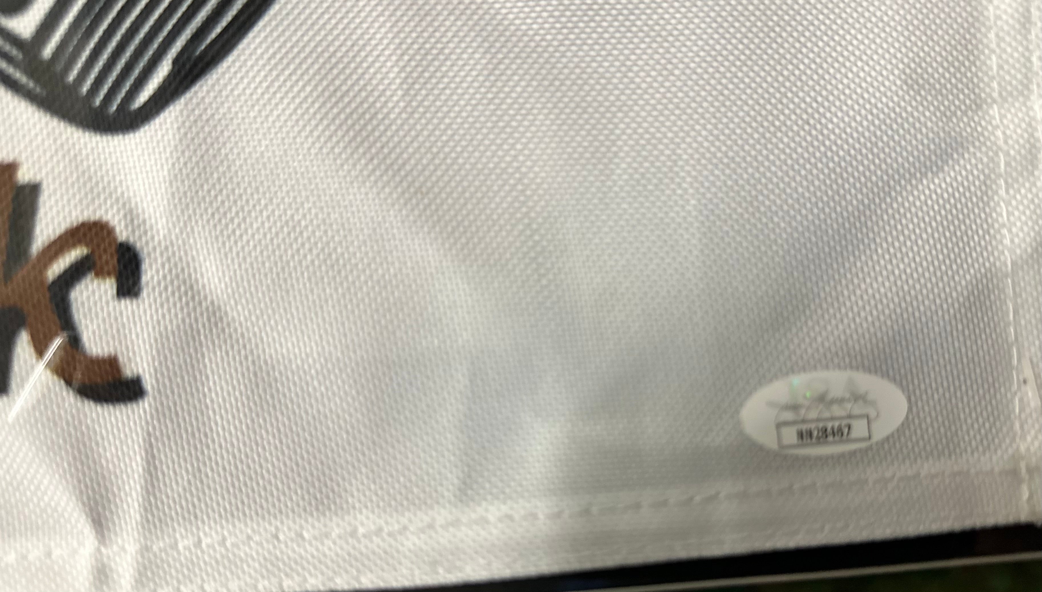 Caddyshack Bush Wood Card and Flag signed by Chevy Chase & Bill Murray