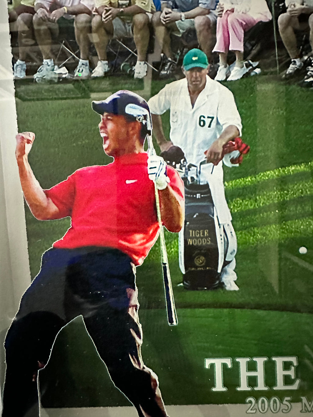 Tiger Woods 2005 Masters win featuring chip on 16th hole with Video Montage