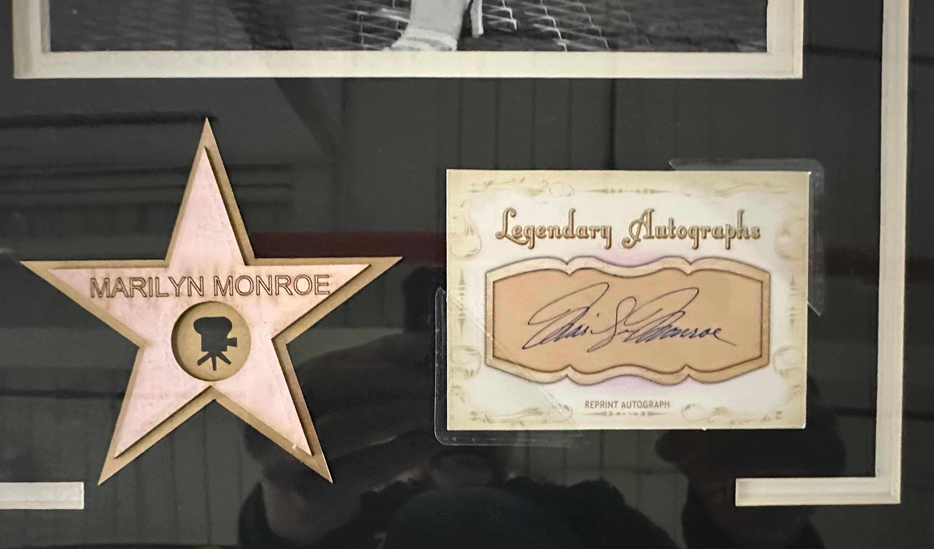 Marilyn Monroe with Replica of Hollywood Star and Legendary Signature