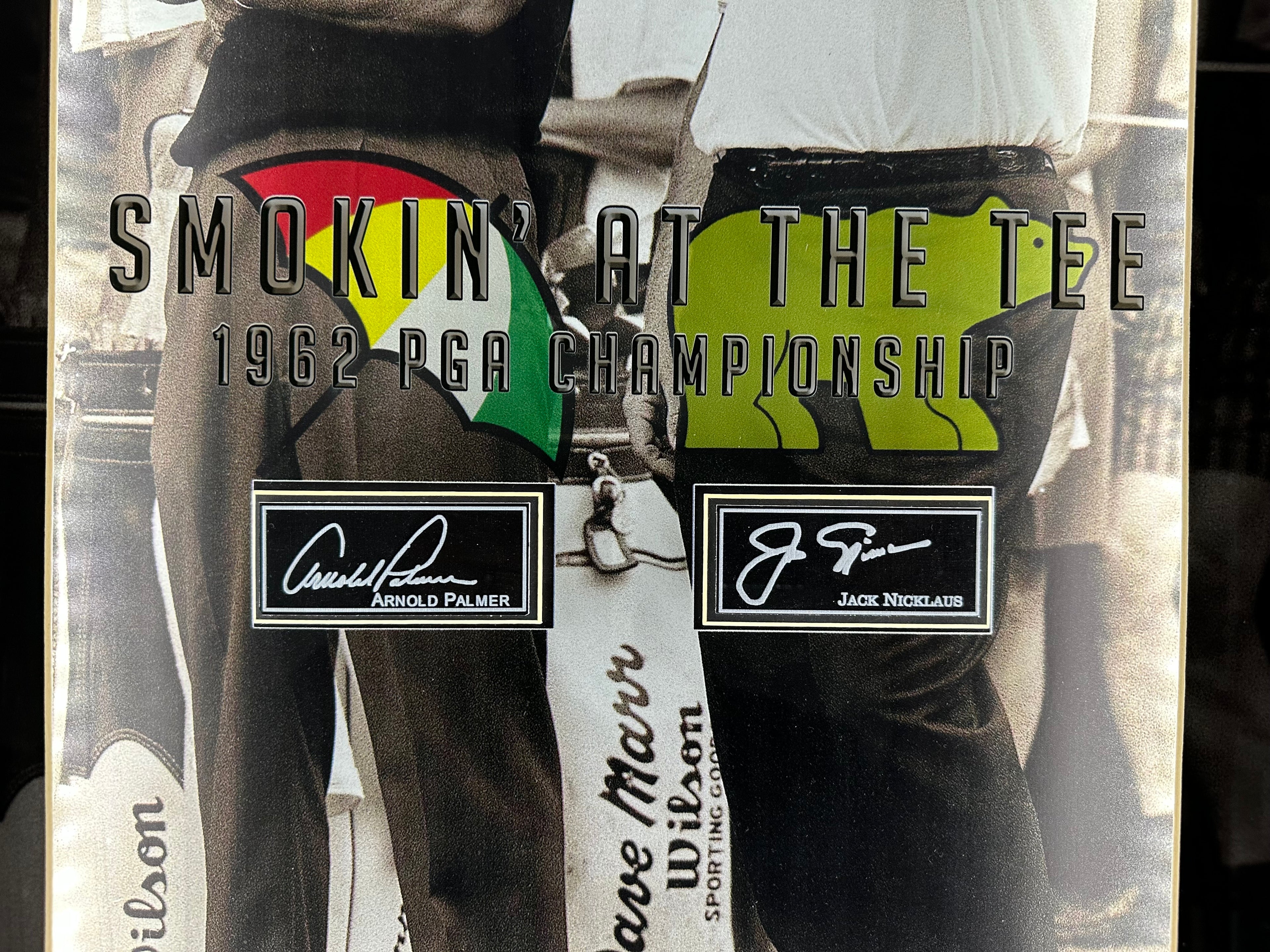 Arnold Palmer & Jack Nicklaus Smoking at the Tees w/LED lighting