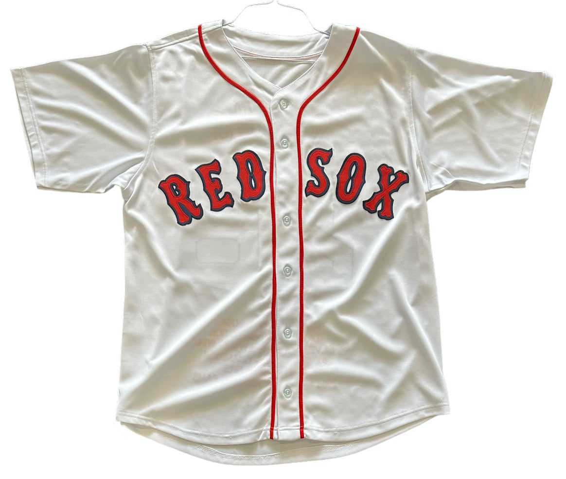 Boston Red Sox - Wade Boggs Autographed Baseball Jersey with stats
