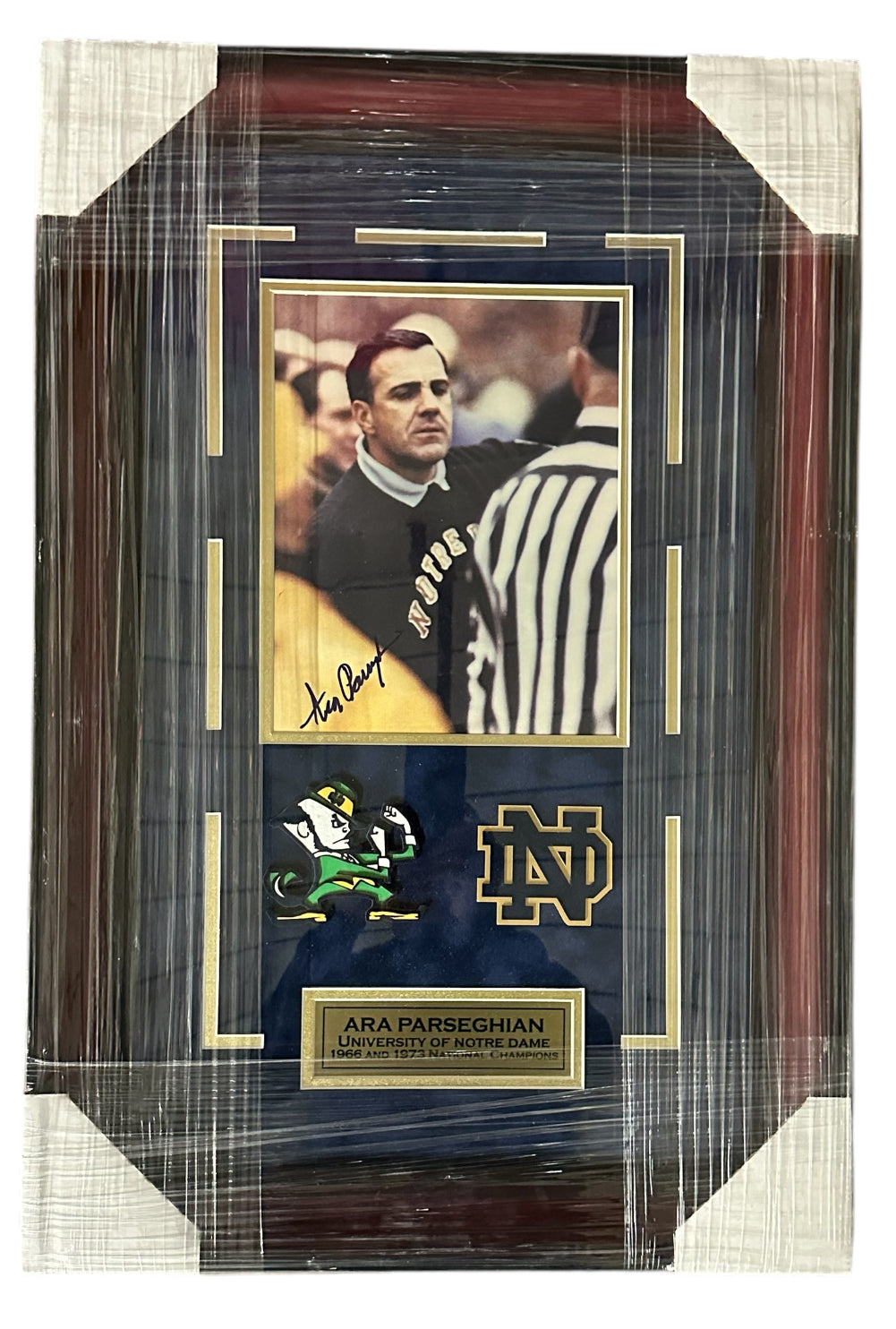 Notre Dame - Ara Parseghian autographed 8x10