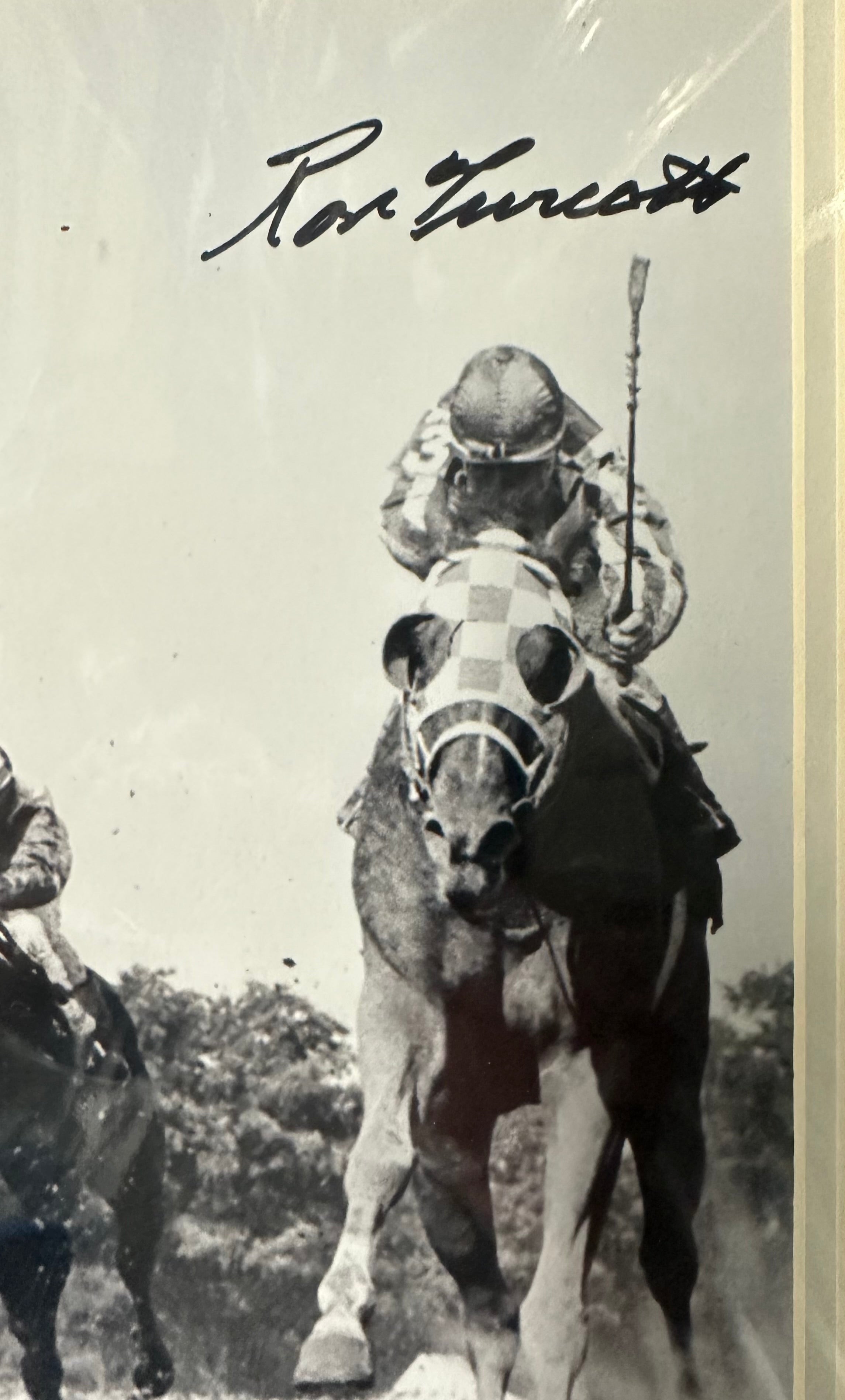 Ron Turcotte Autographed 11 x 14 with Horse "Onion"