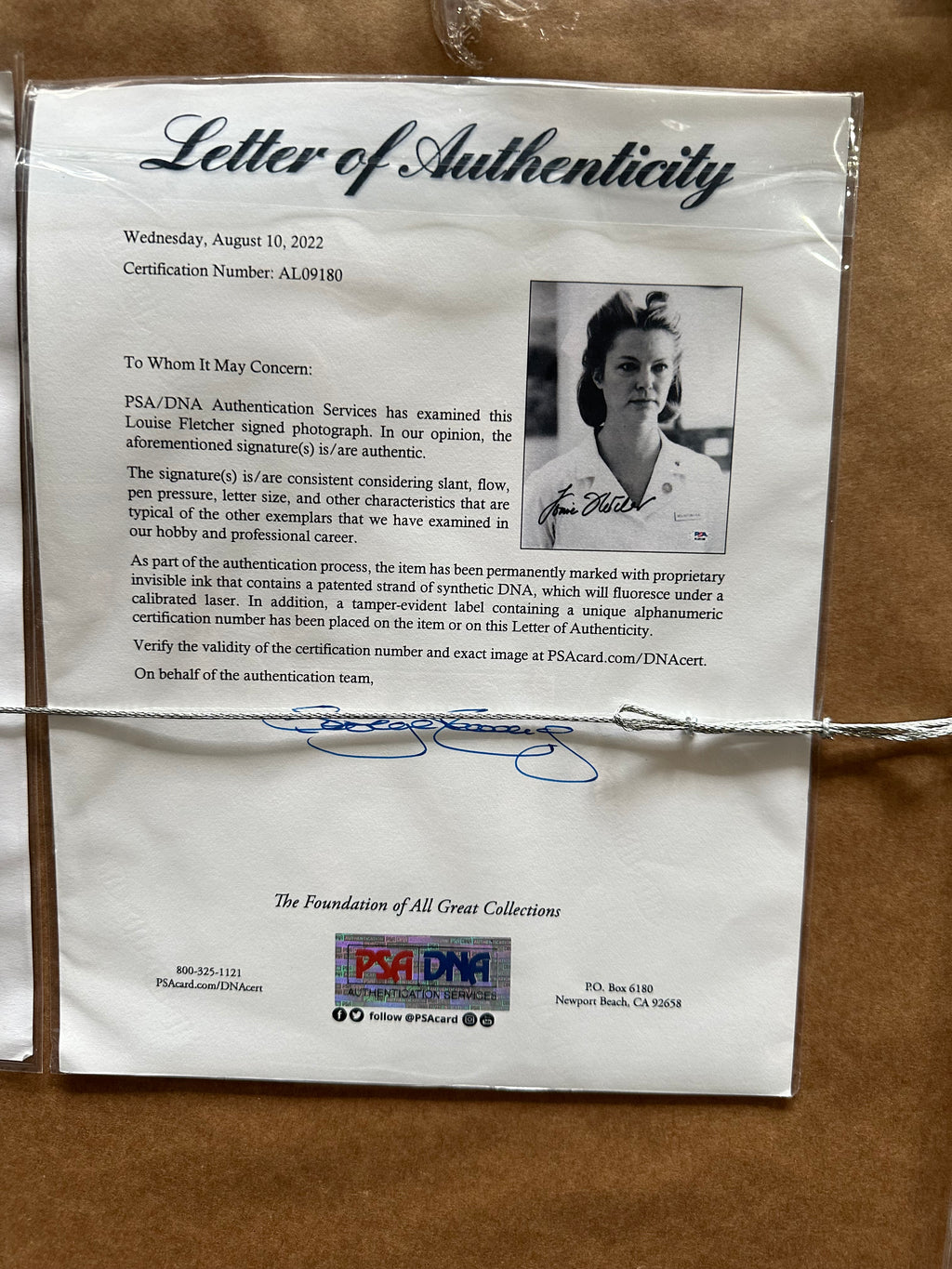 One Flew Over The Cuckoo's Nest - Jack Nicholson & Louise Fletcher Autographed