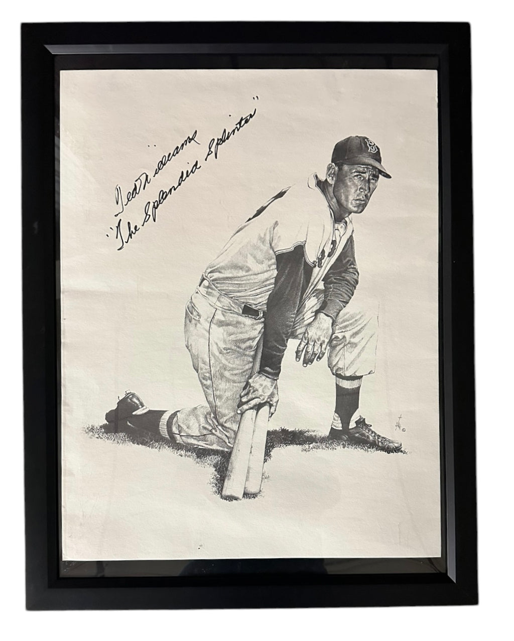 Boston Red Sox - Ted Williams "The Splendid Splinter" lithograph
