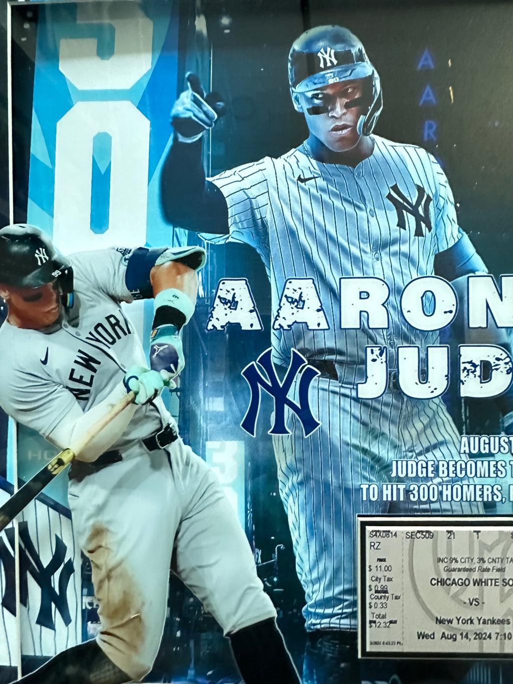 New York Yankees - Aaron Judge fastest to 300 homeruns