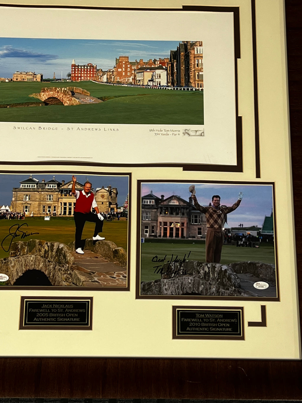 Farewell at St Andrews Collage - Golf greats Palmer, Nicklaus and Watson