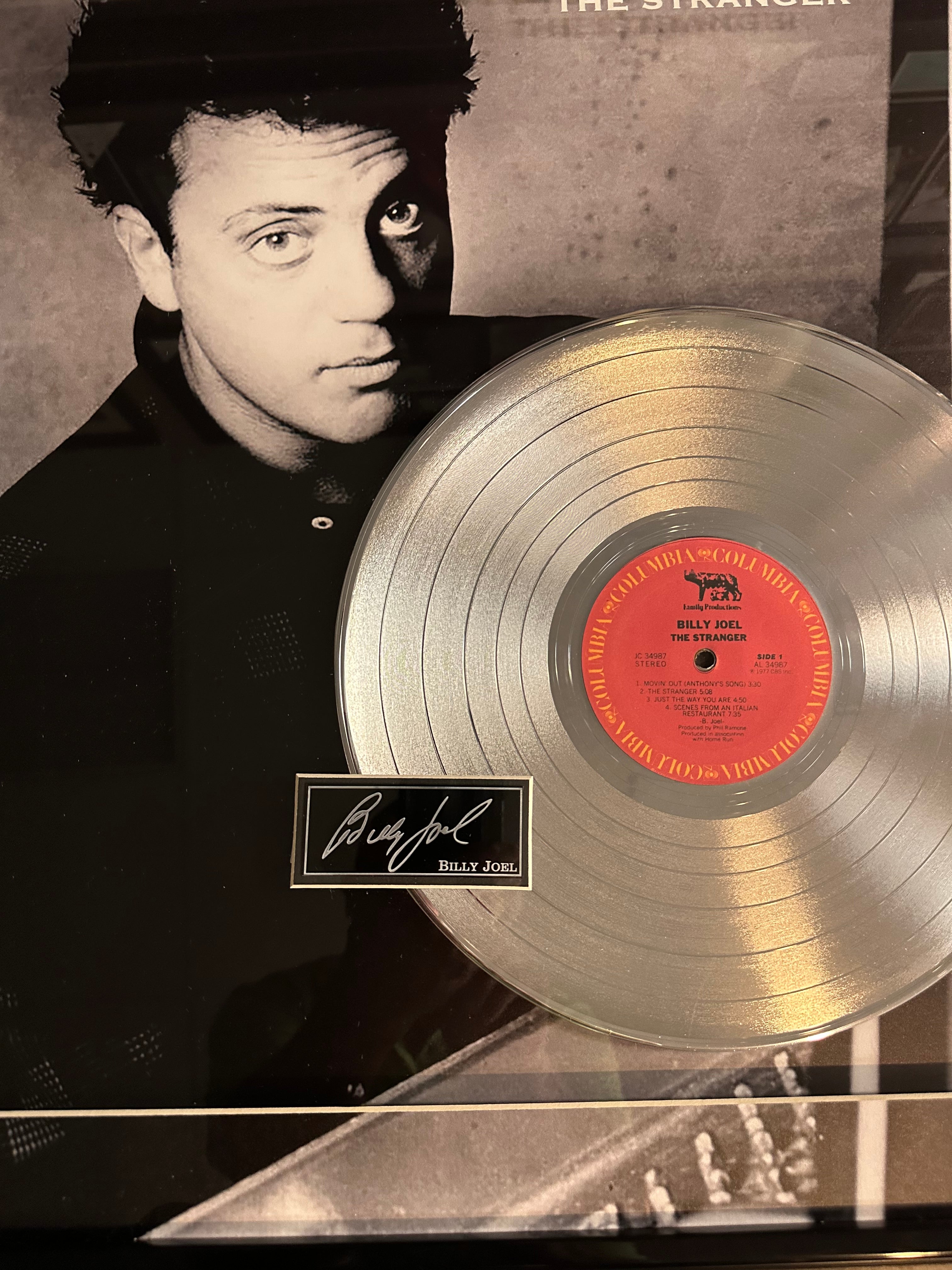 Billy Joel "The Stranger" Album (Facsimile)