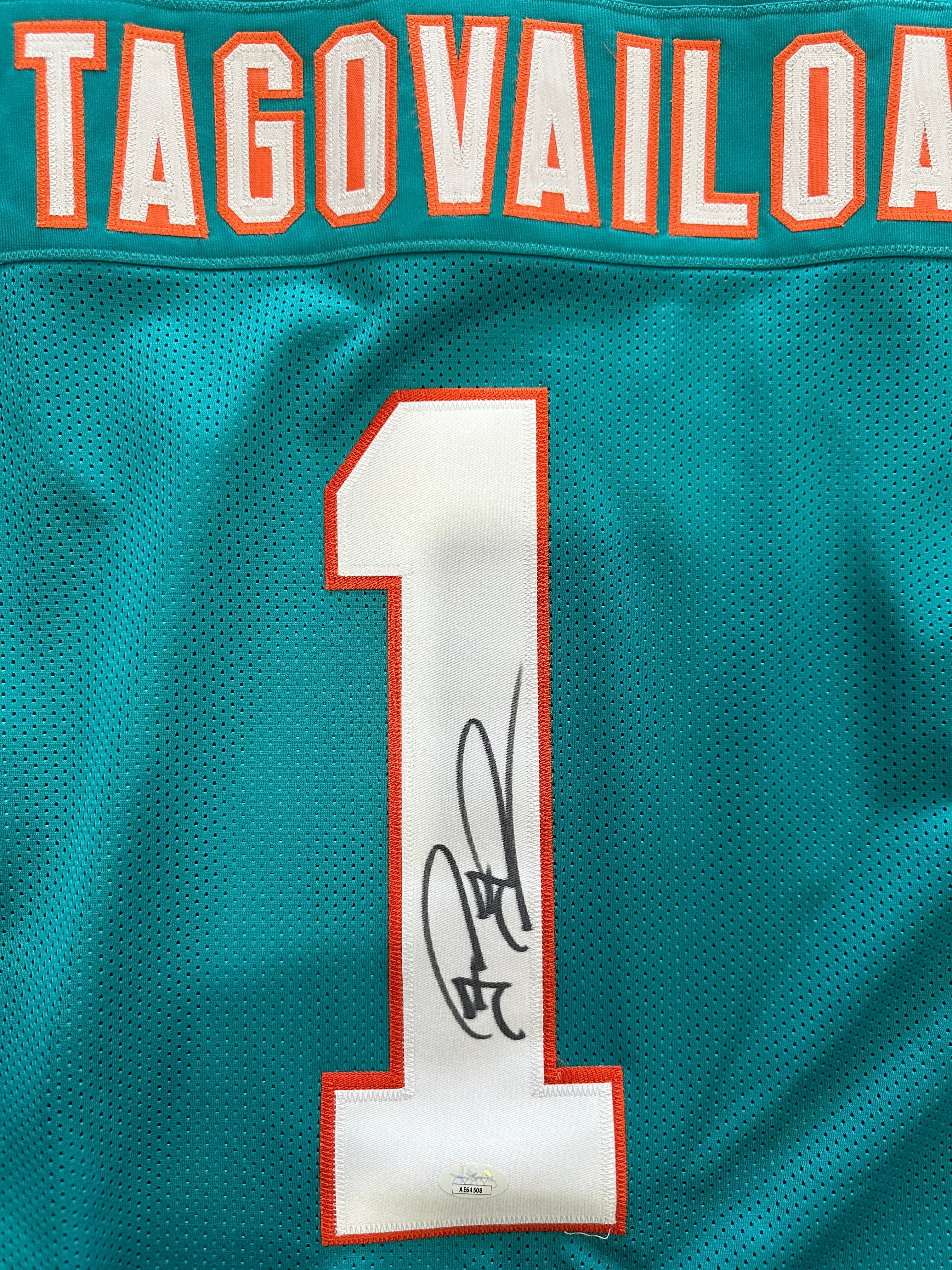 Miami Dolphins - Tua Tagovailoa Autograhed Football Jersey