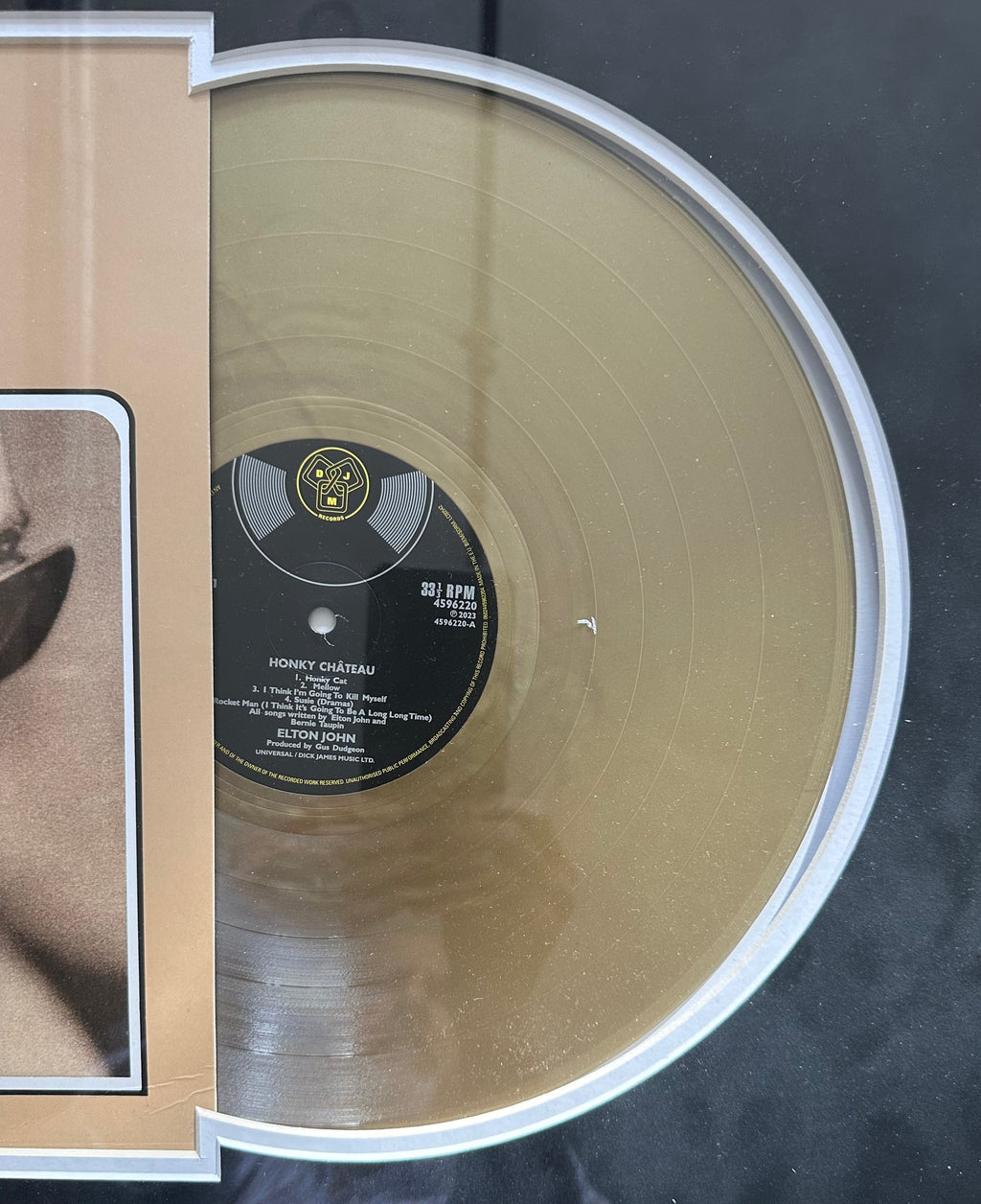 Elton John autographed Honky Chateau Album