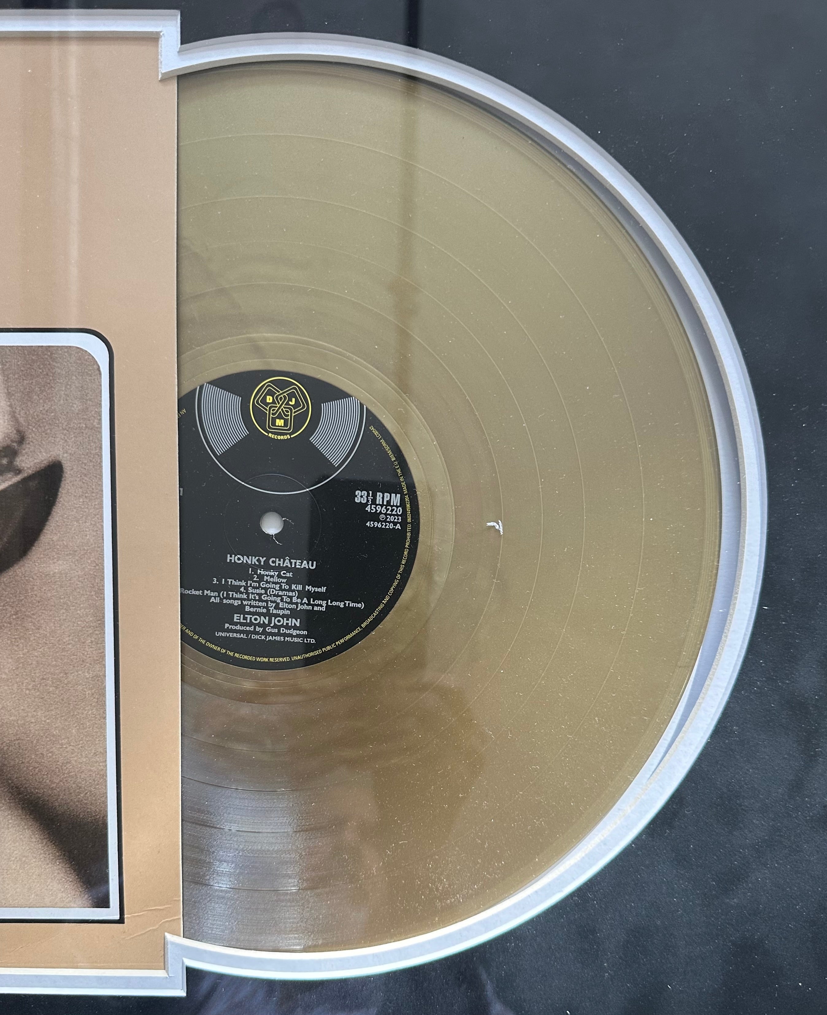 Elton John autographed Honky Chateau Album