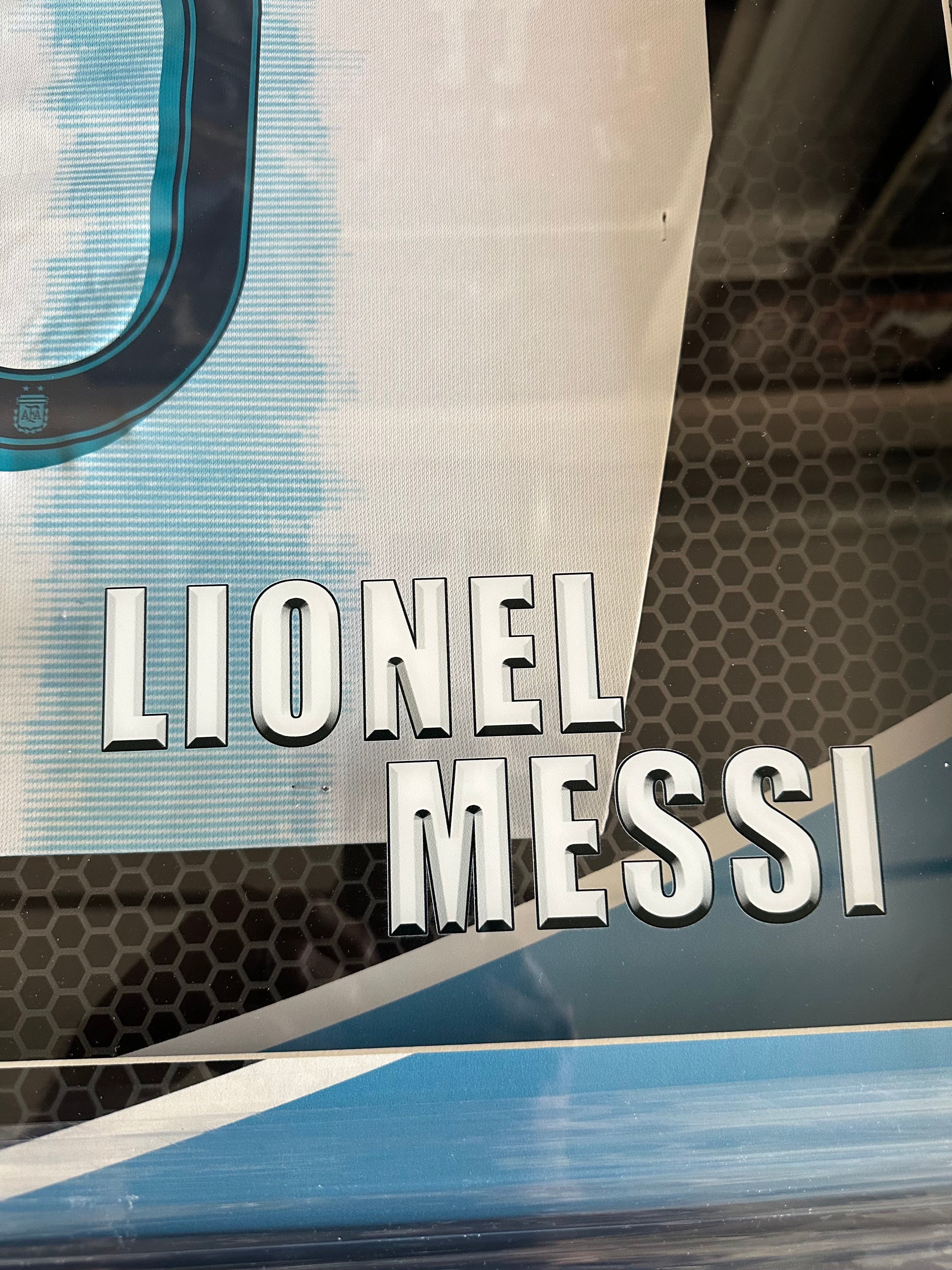 Lionel Messi - Autographed Soccer Jersey with LED Lighting