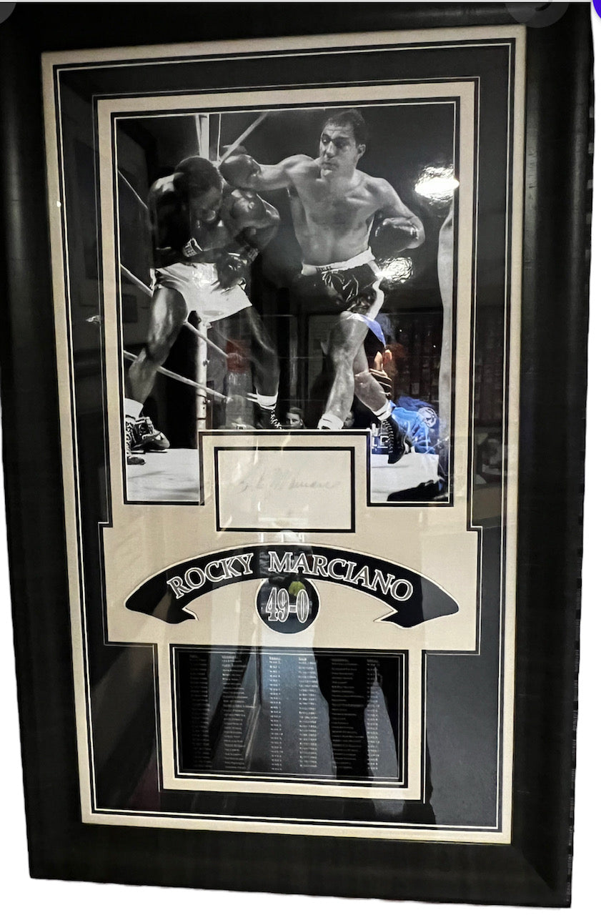 Rocky Marciano "49-0" Autographed