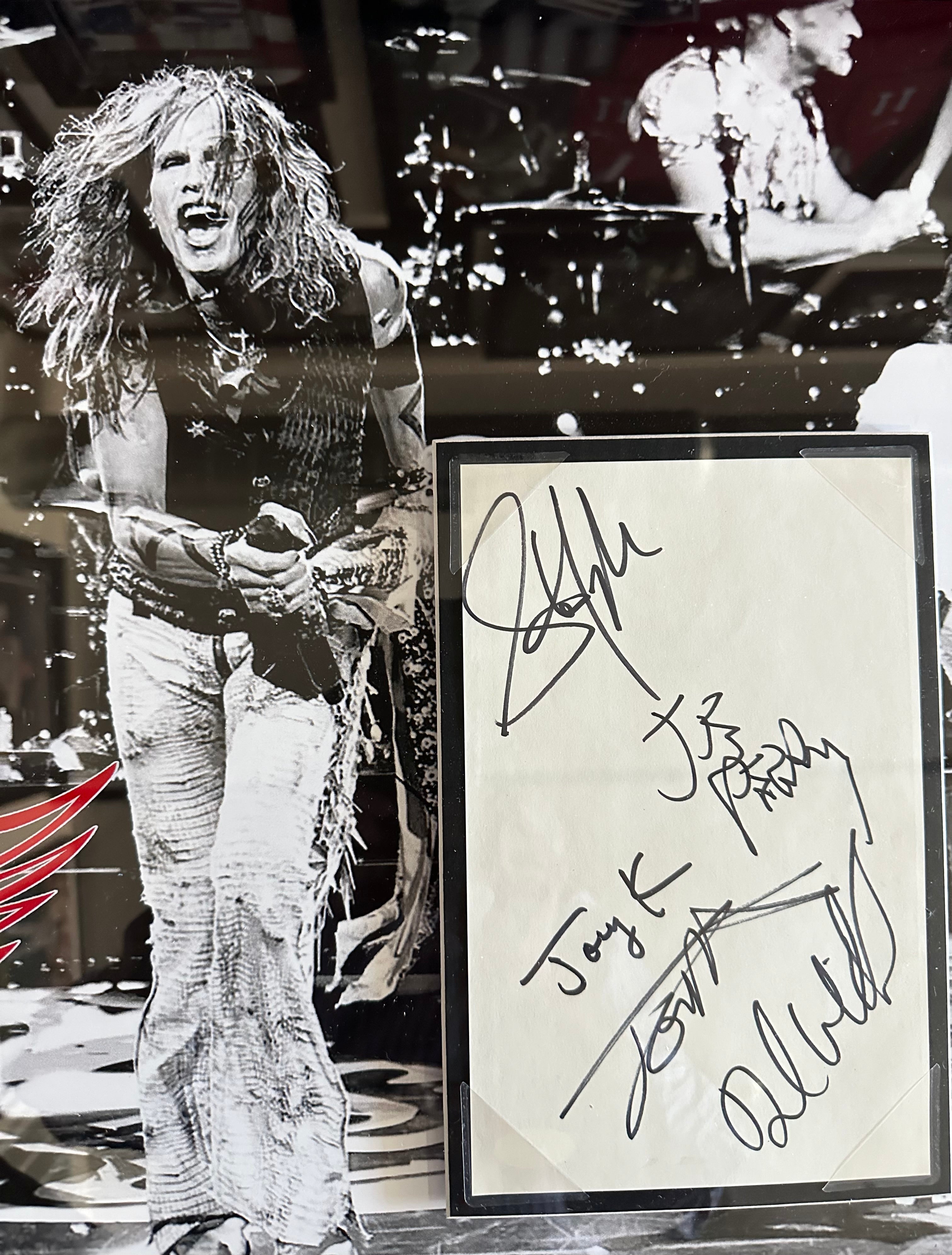 Aerosmith Band Autographed