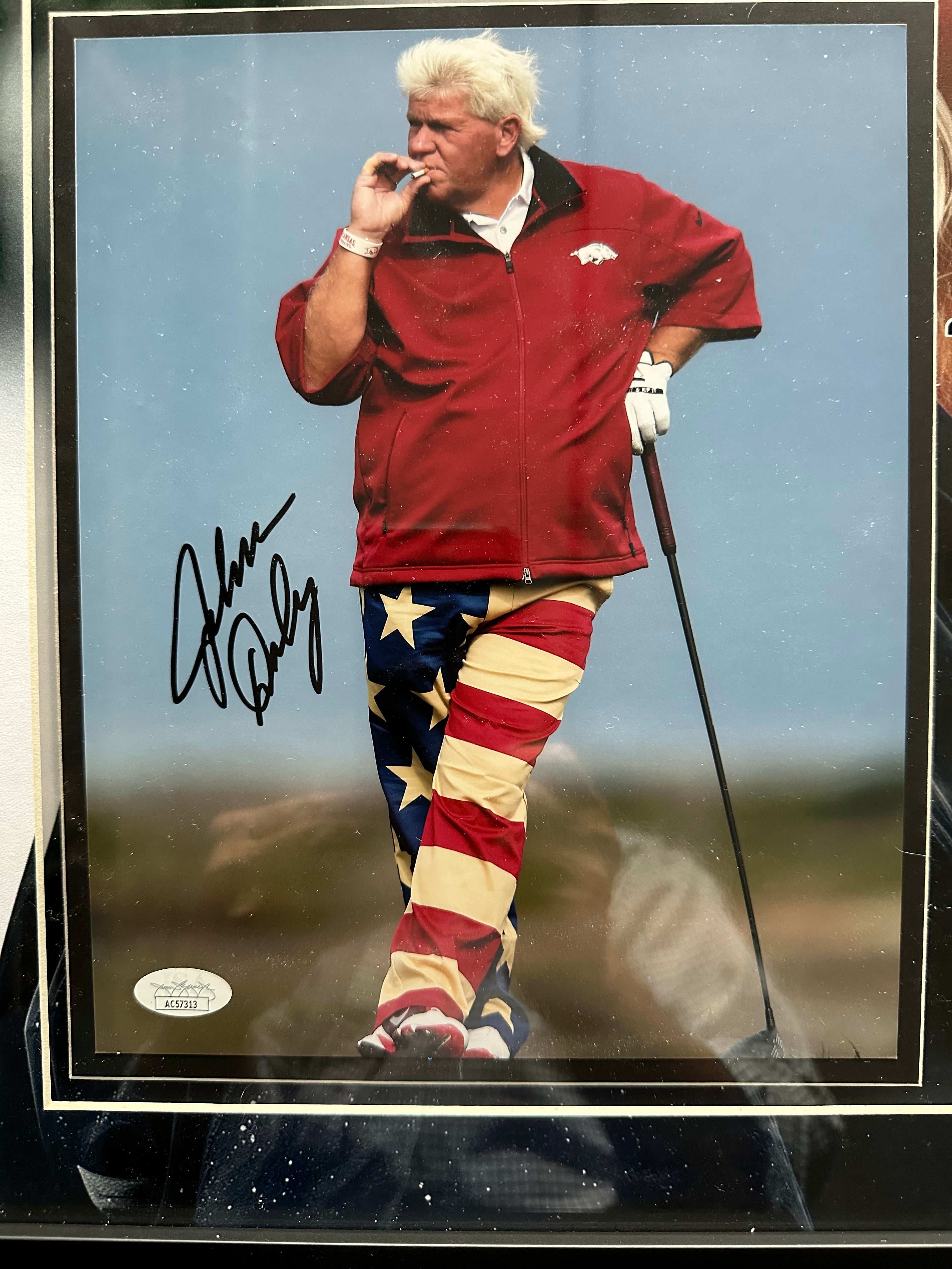 John Daly autographed with quotes