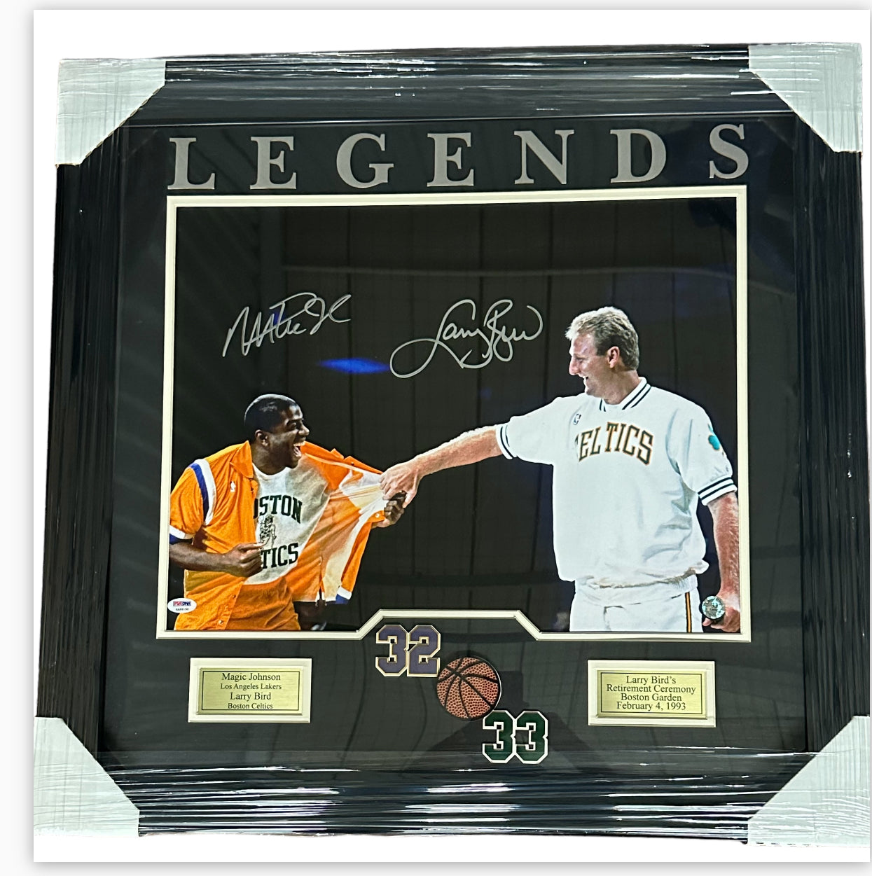 Legends - Larry Bird & Magic Johnson Autographed