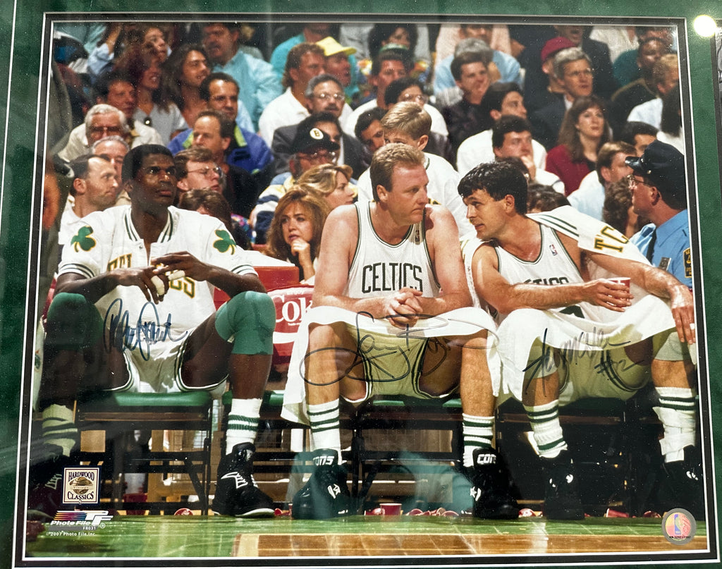 Boston Celtics Legends- Parish, Bird, McHale & Pierce Autographed