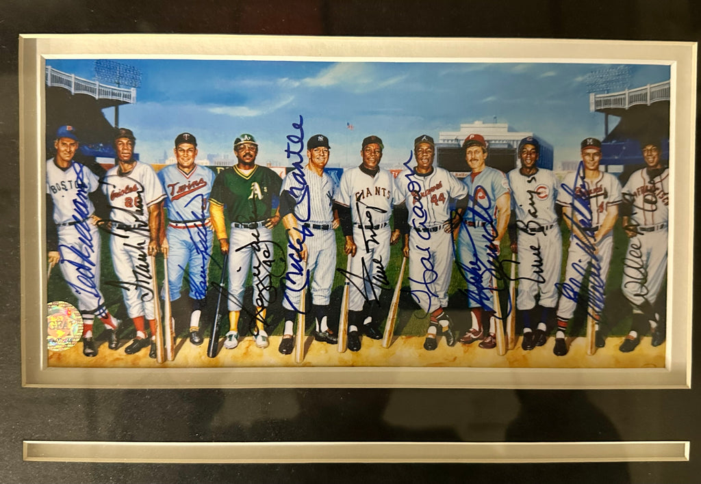 500 Homerun Club with 11 autographs