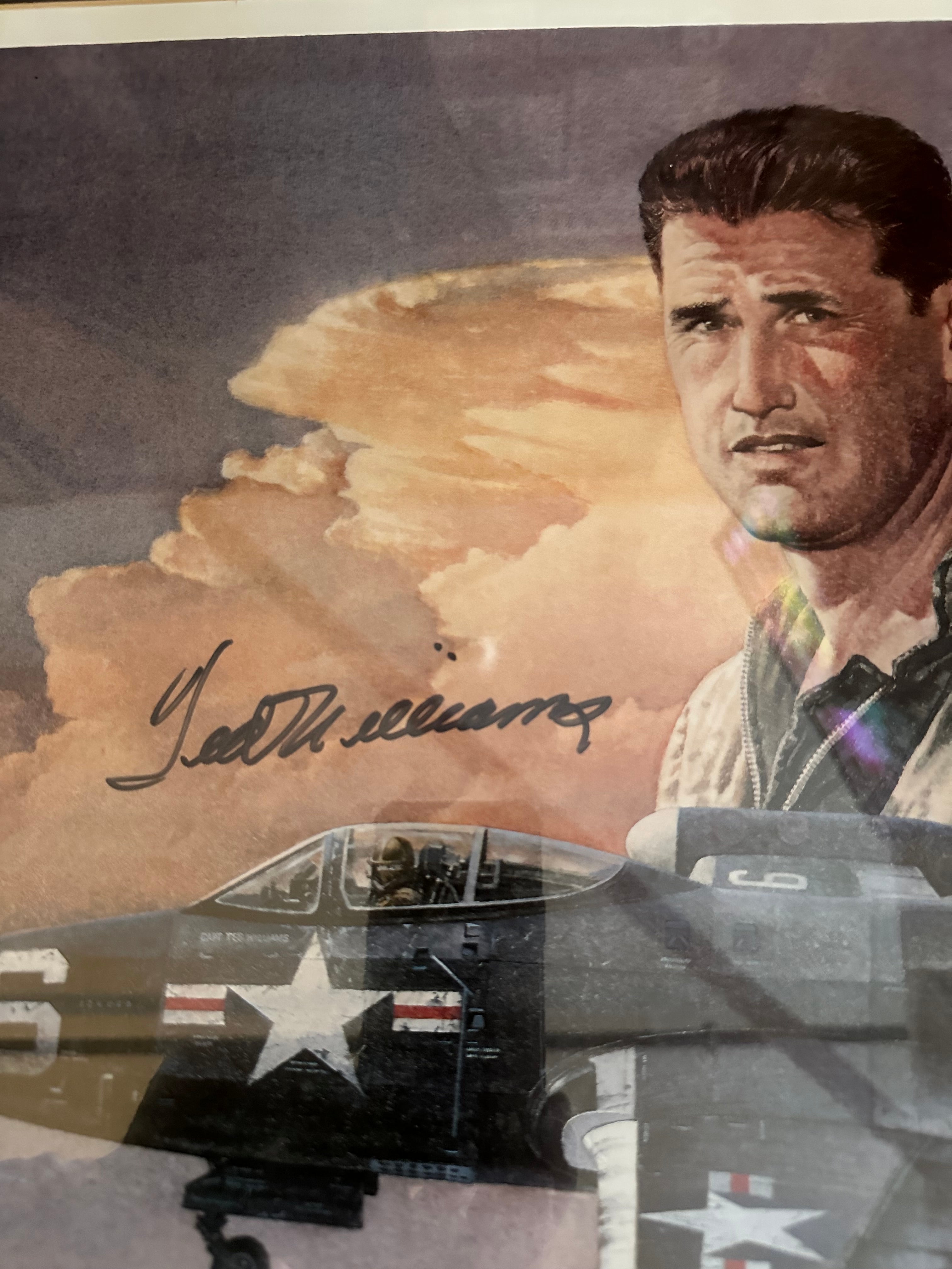 Ted Williams - Marine Pilot autographed