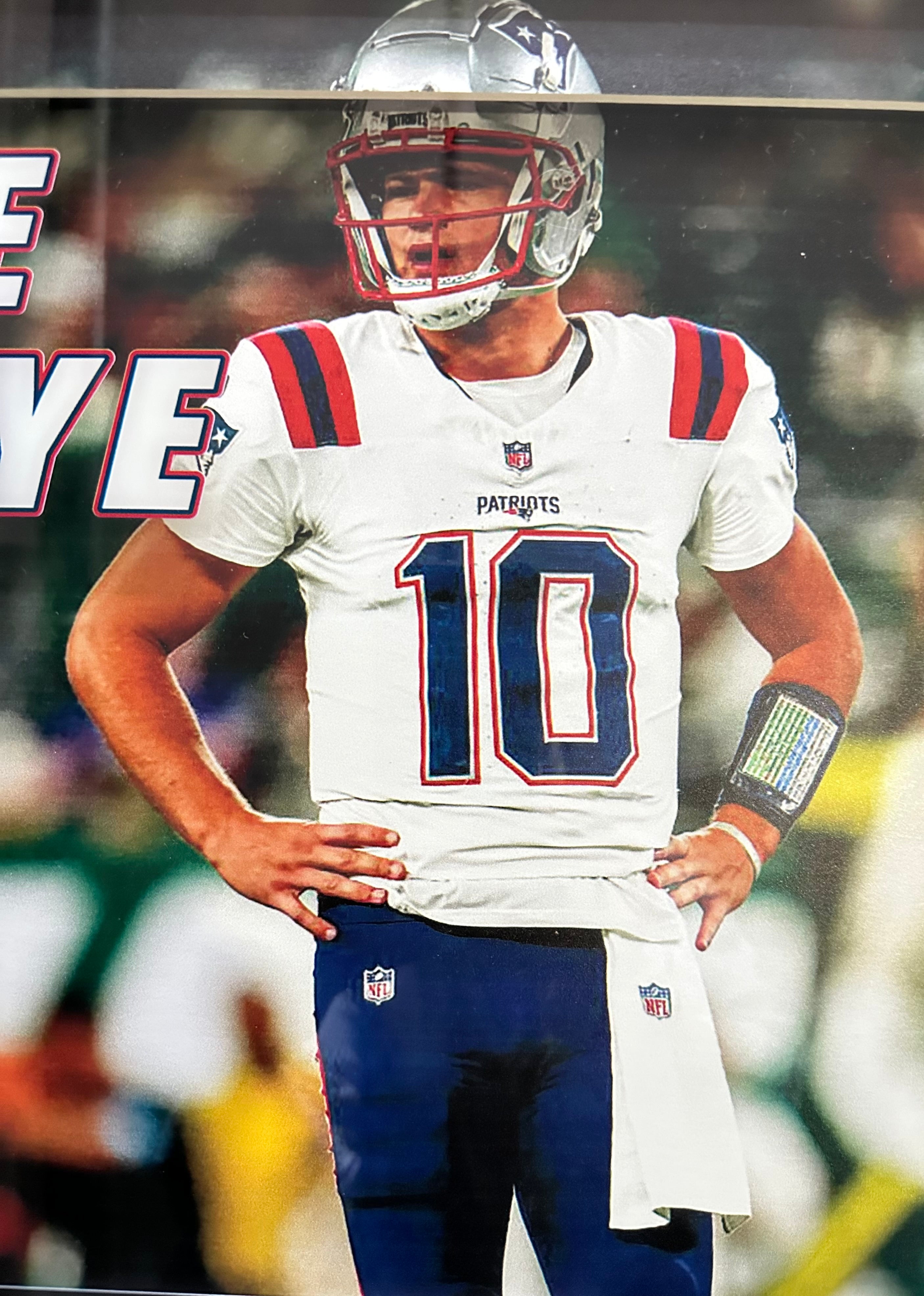 New England Patriots - Drake Maye Debut vs Jets with replica game ticket