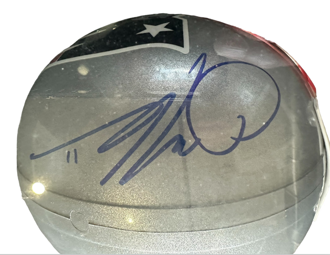 New England Patriots - Julian Edelman Autographed Helmet